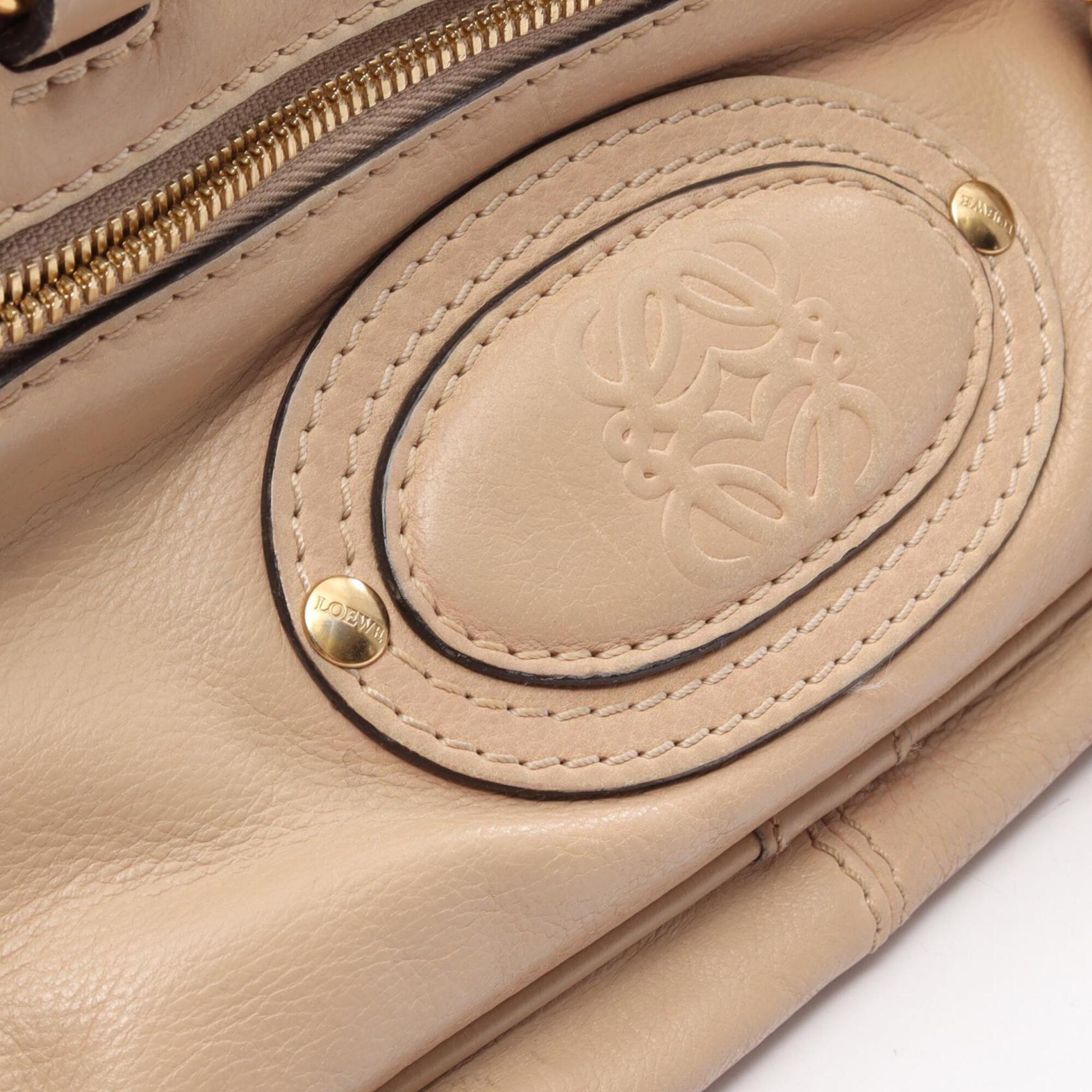 Loewe Beige Leather Handbag (Pre-Owned)