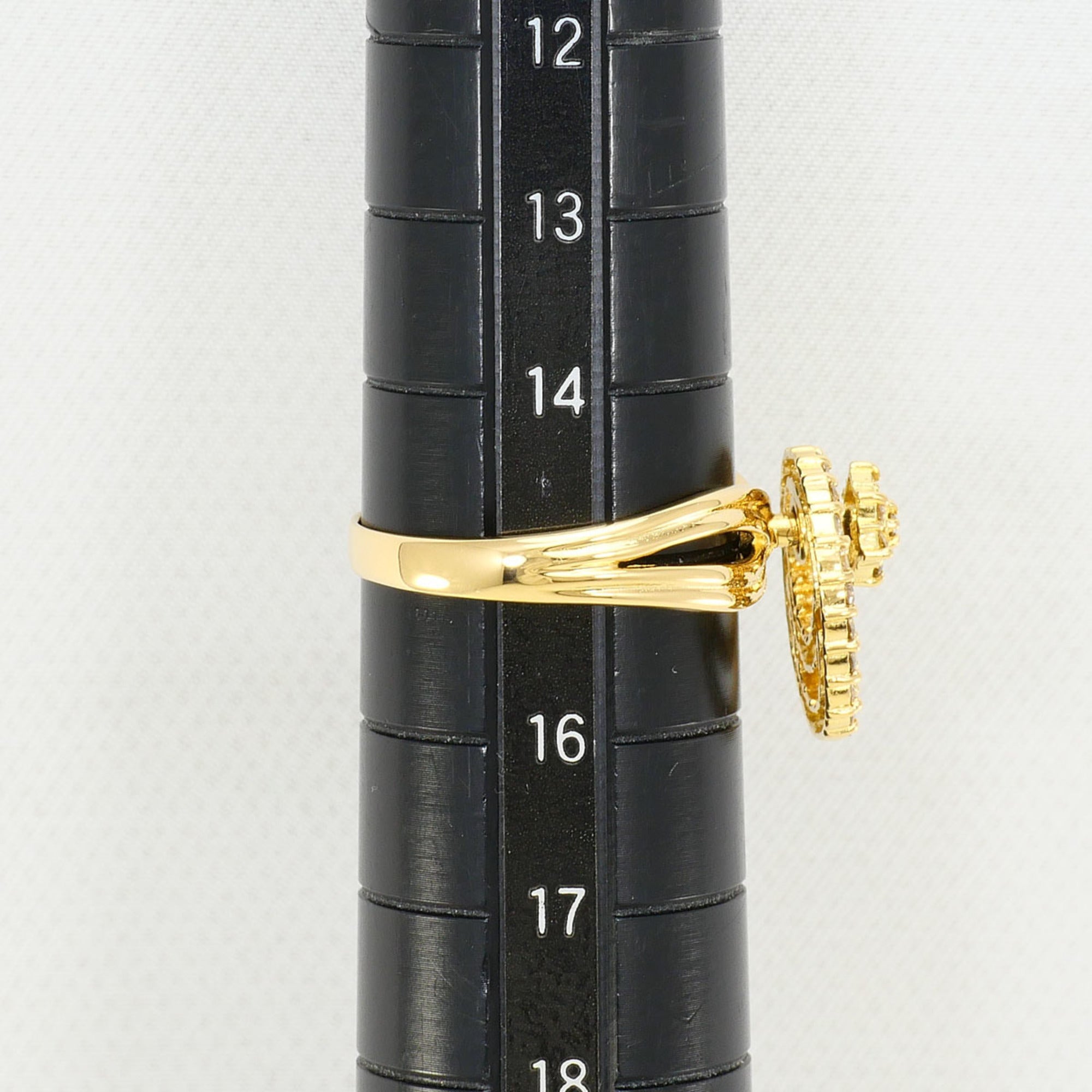 Unbranded Brown Yellow Gold Yellow Gold (18K) Band Ring (Pre-Owned)
