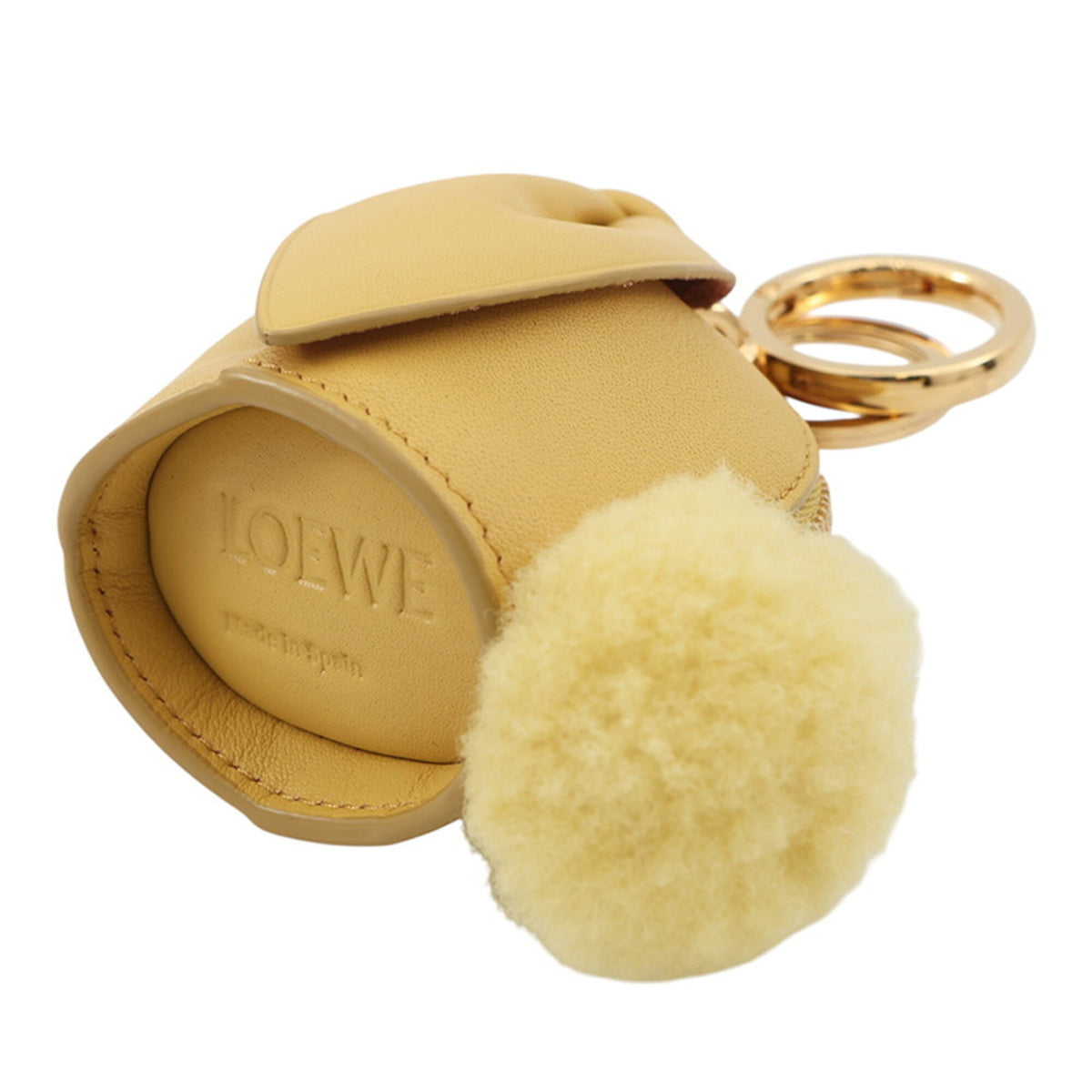 Loewe Yellow Leather Handbag Pouch (Pre-Owned)
