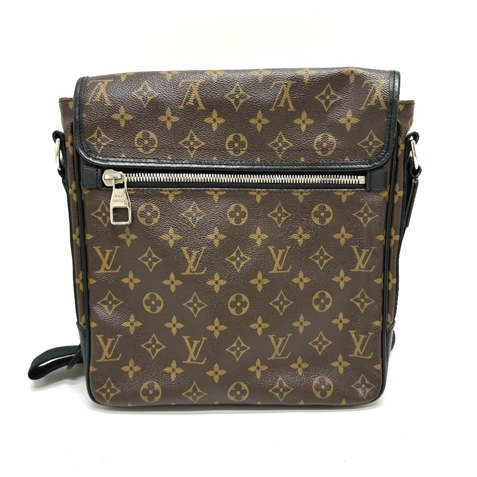 Louis Vuitton Monogram Macassar Black Brown Shoulder Bag (Pre-Owned)