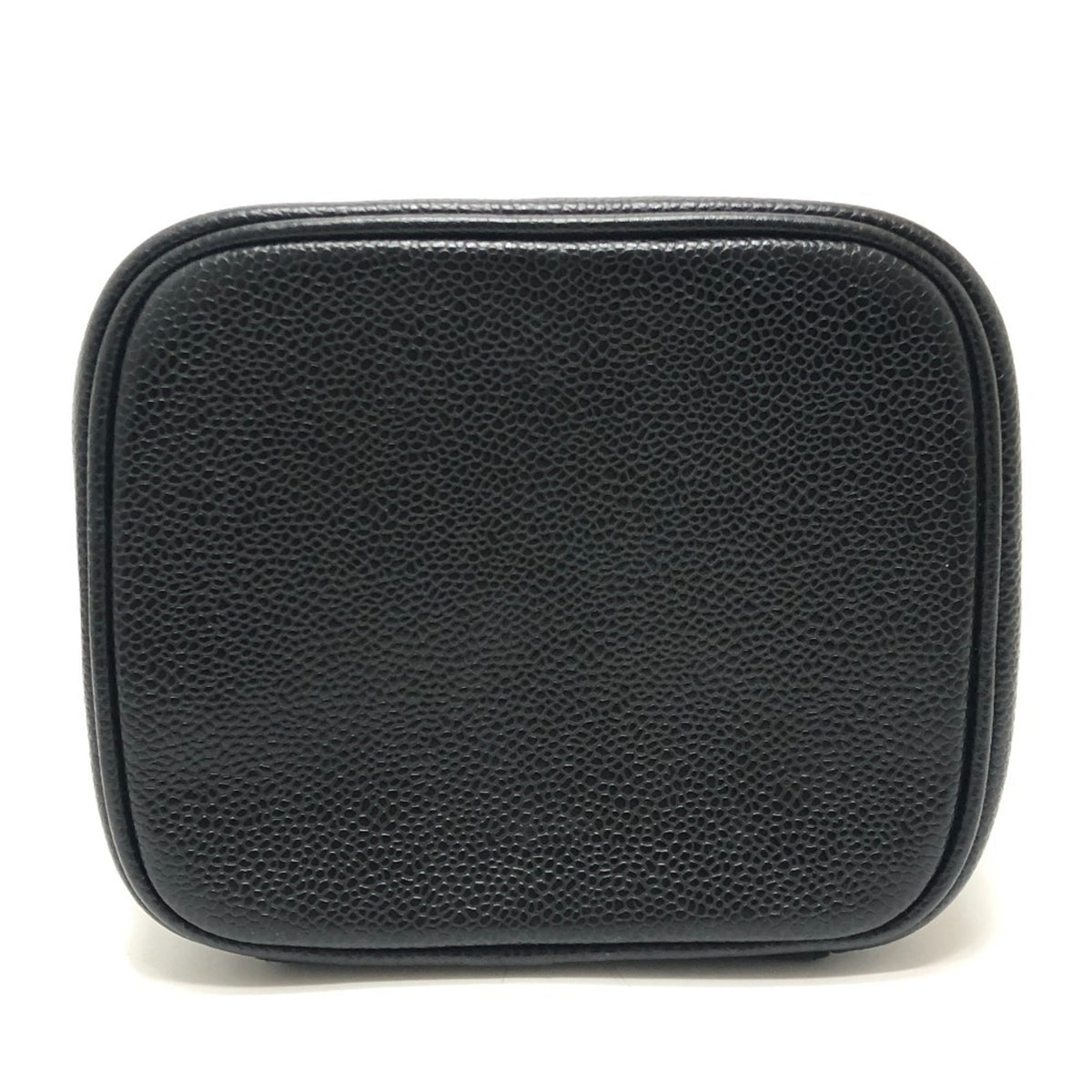 Chanel Black Grained Calfskin Handbag Vanity Bag (Pre-Owned)