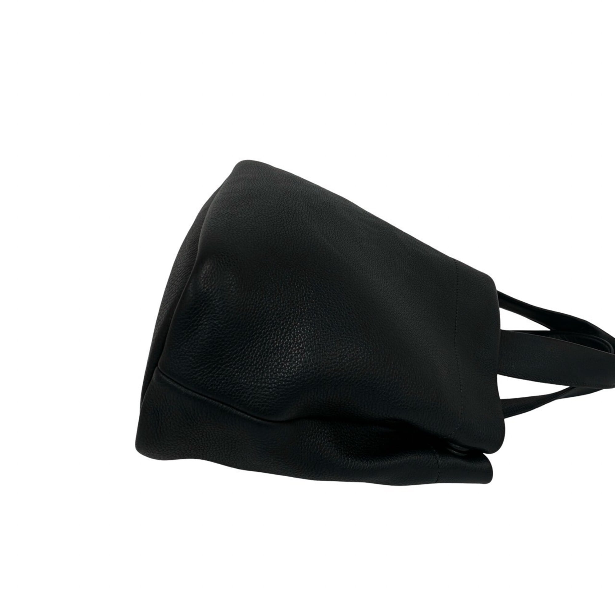 Prada Black Leather Handbag Tote Bag (Pre-Owned)