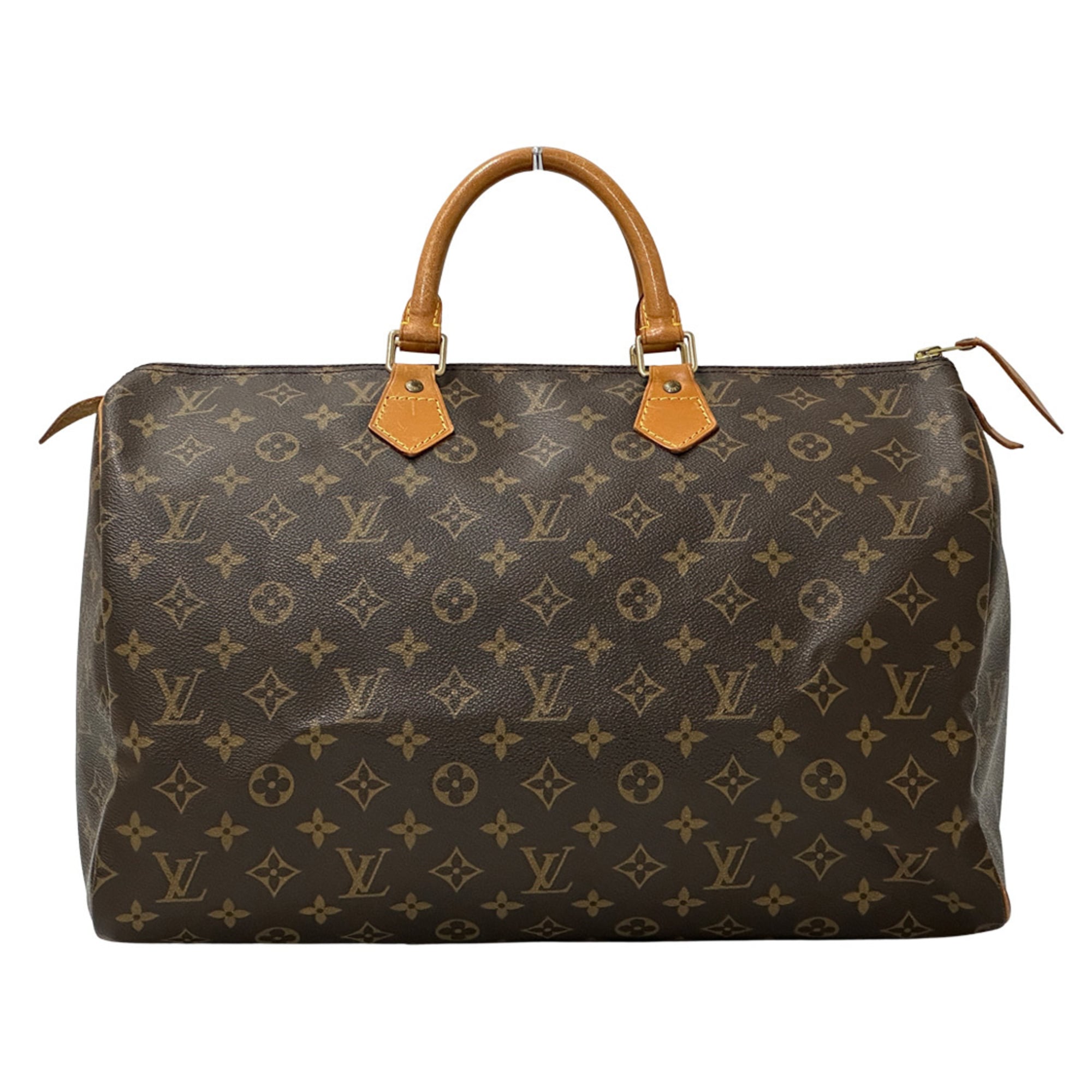Louis Vuitton Brown Monogram Boston Bag Handbag (Pre-Owned)