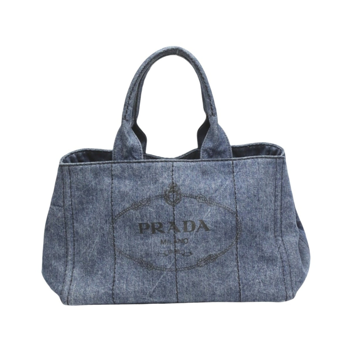 Prada Blue Denim Tote Bag (Pre-Owned)
