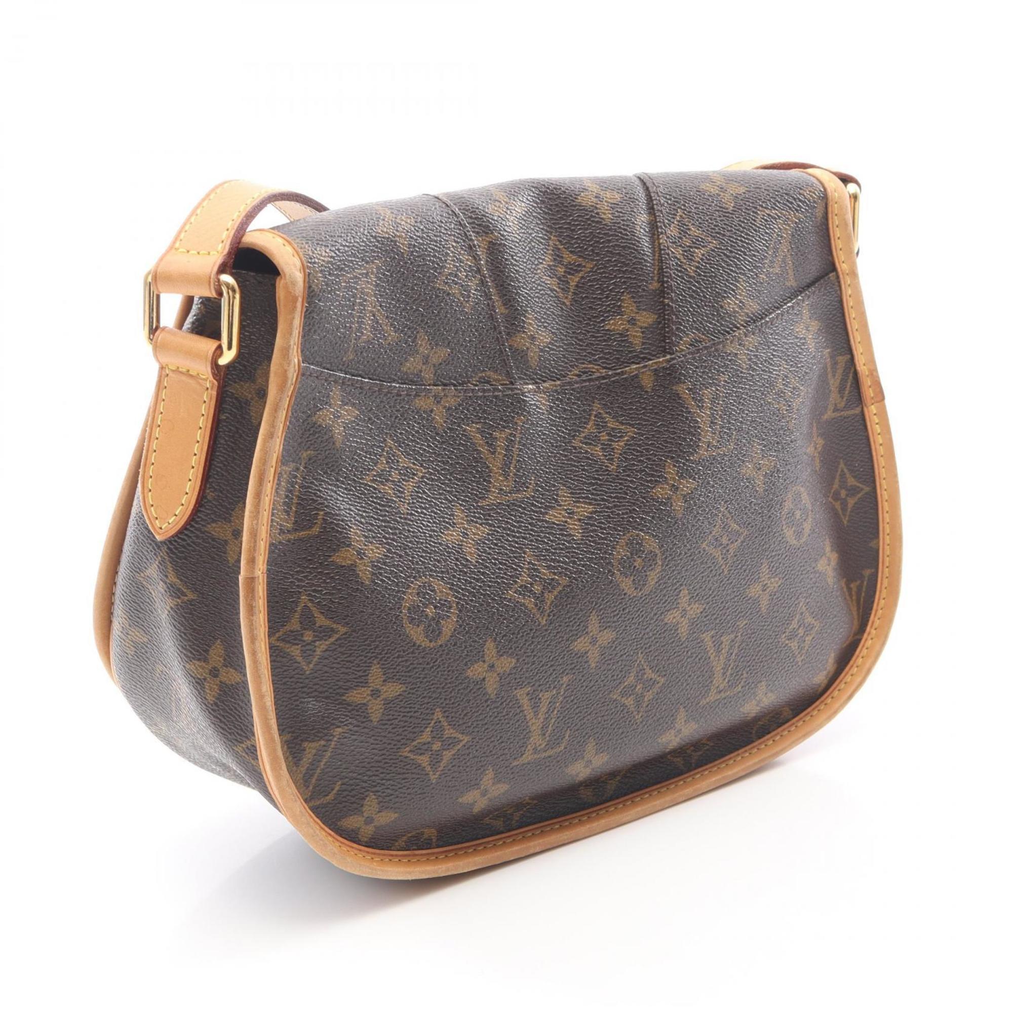 Louis Vuitton Brown Coated Canvas Pvc Monogram Leather Shoulder Bag (Pre-Owned)