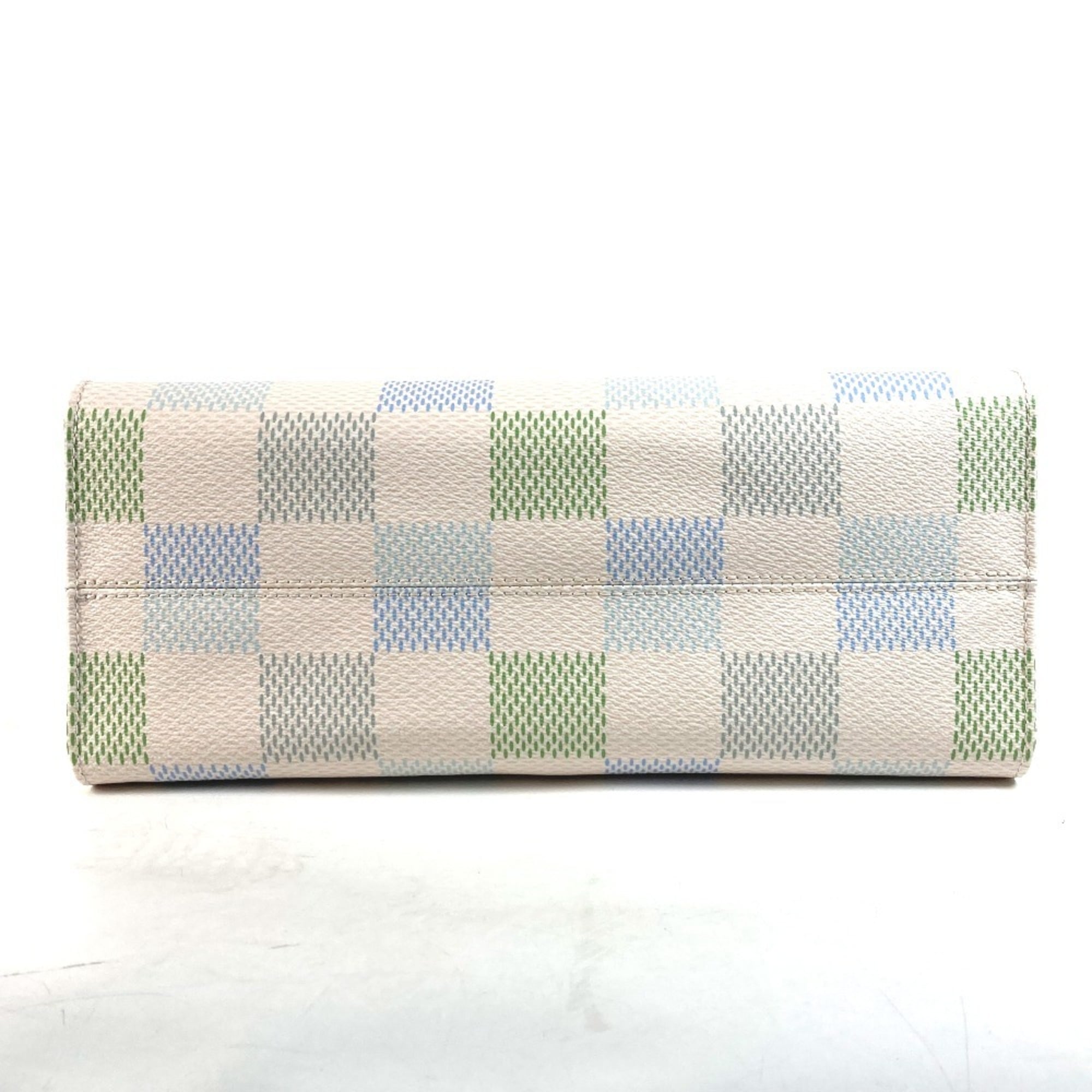 Louis Vuitton White Damier Canvas Handbag Shoulder Bag Tote Bag (Pre-Owned)