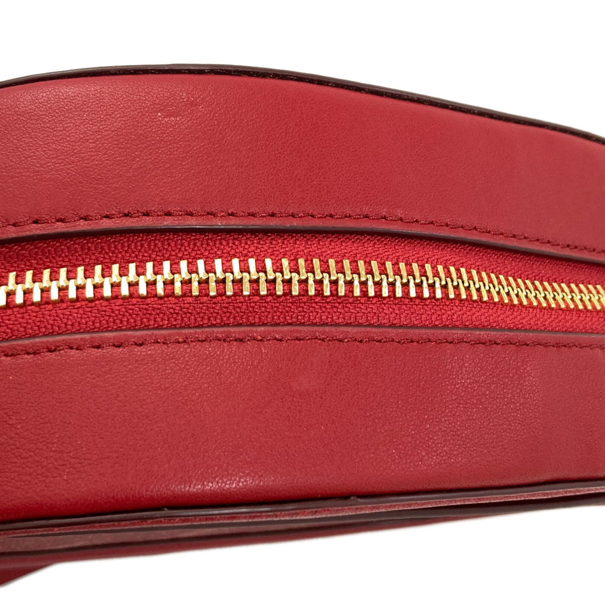 Coach Red Color Pvc Leather Shoulder Bag (Pre-Owned)