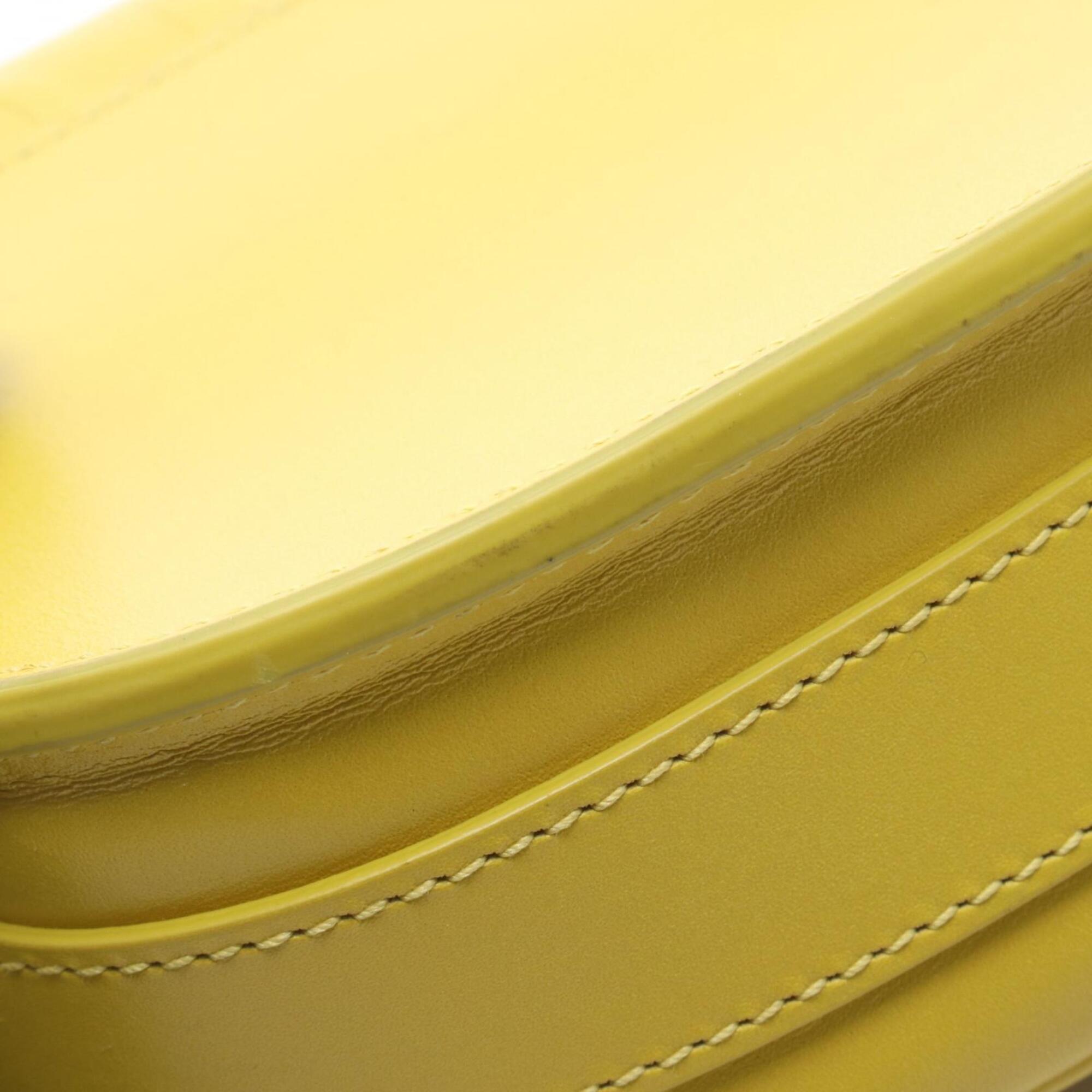 Christian Dior Yellow Leather Handbag Shoulder Bag (Pre-Owned)
