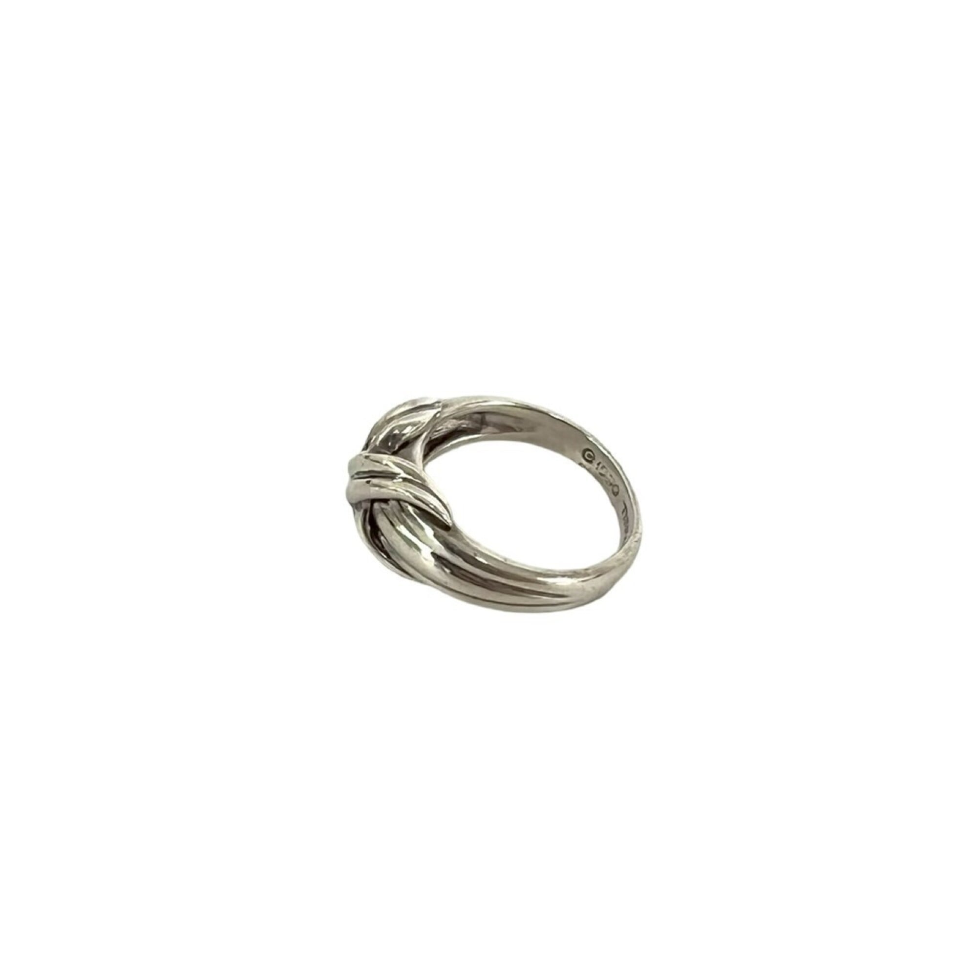 Tiffany Silver Silver 925 Band Ring (Pre-Owned)