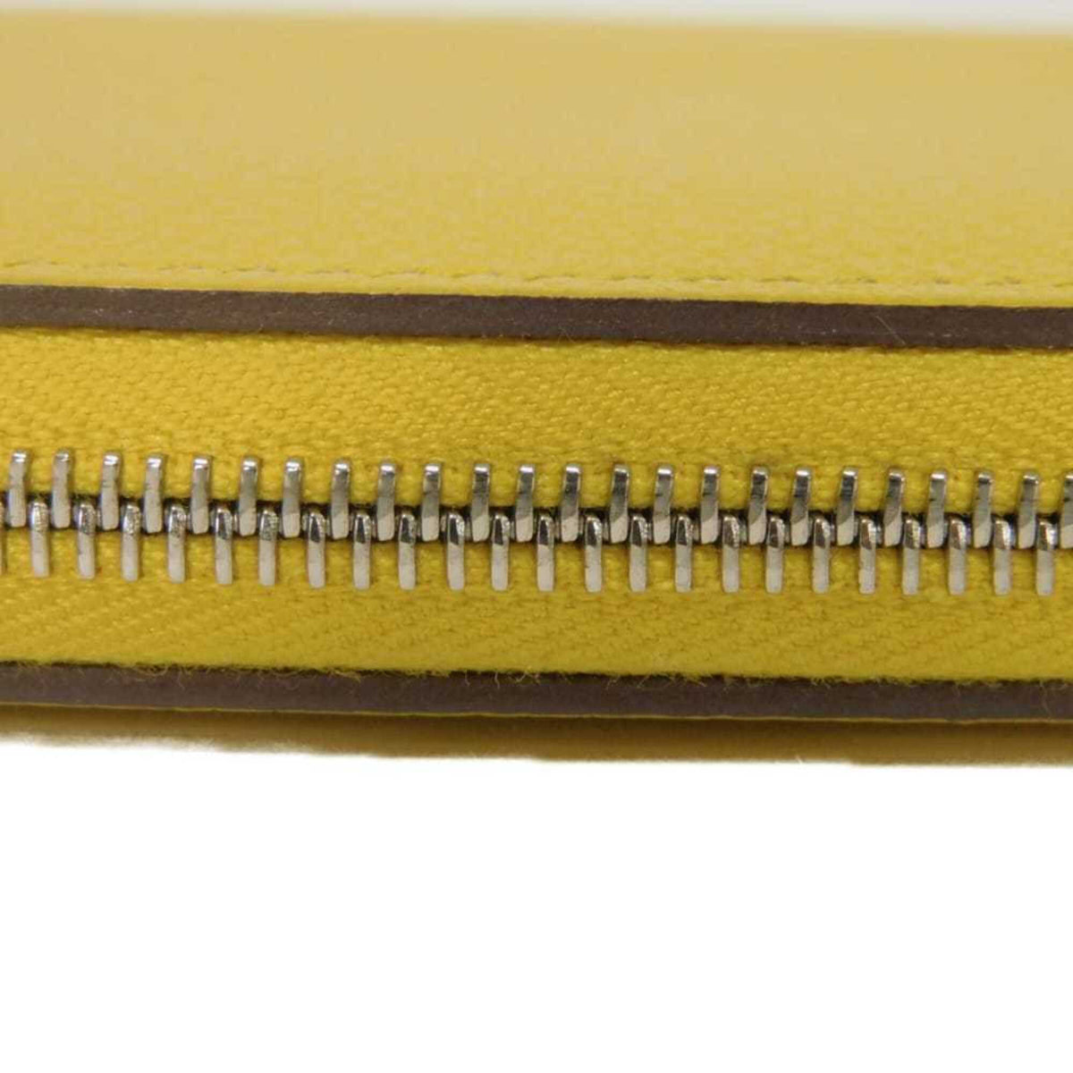 Hermes Yellow Evercalf Leather Coin Purse/Coin Case (Pre-Owned)
