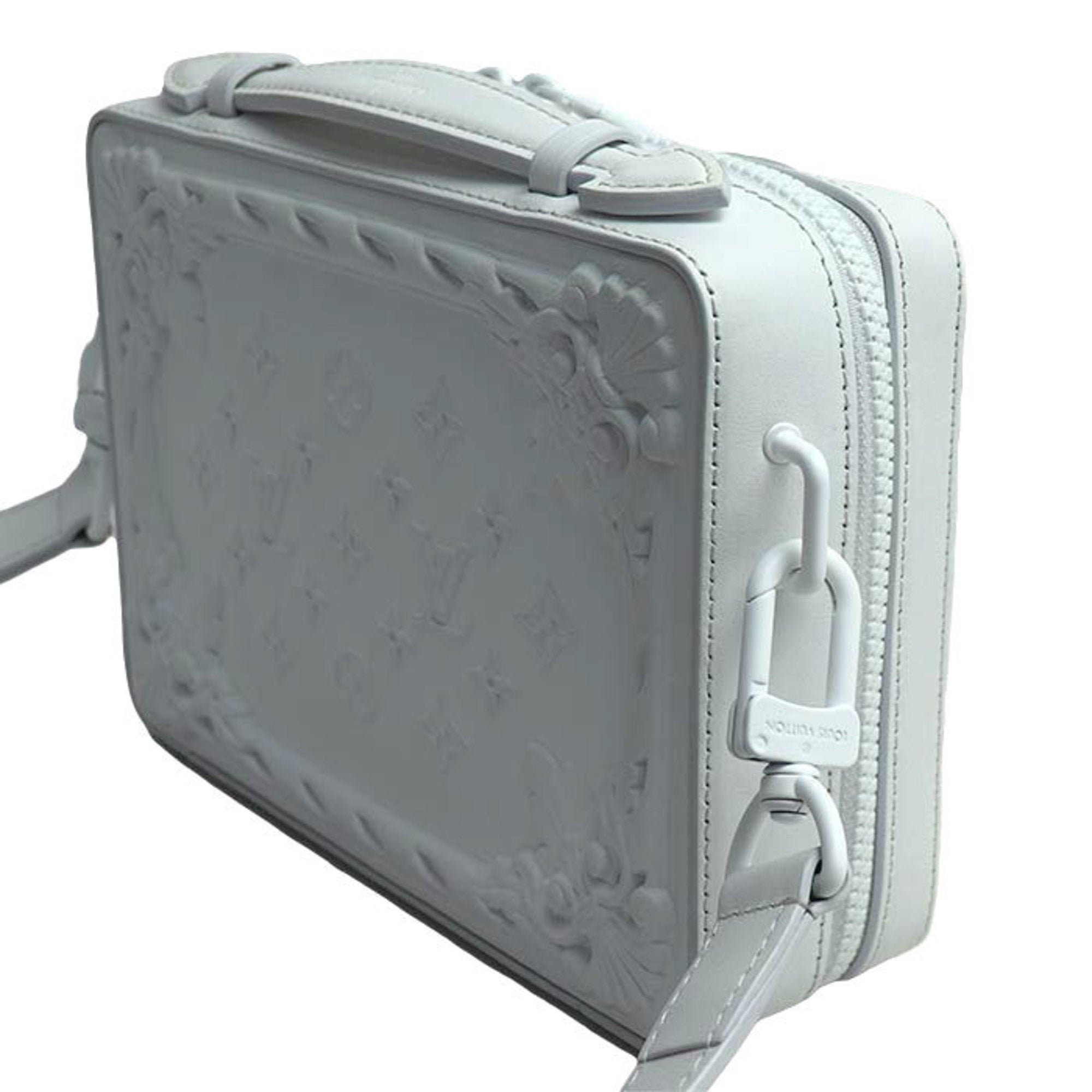 Louis Vuitton White Leather Shoulder Bag (Pre-Owned)