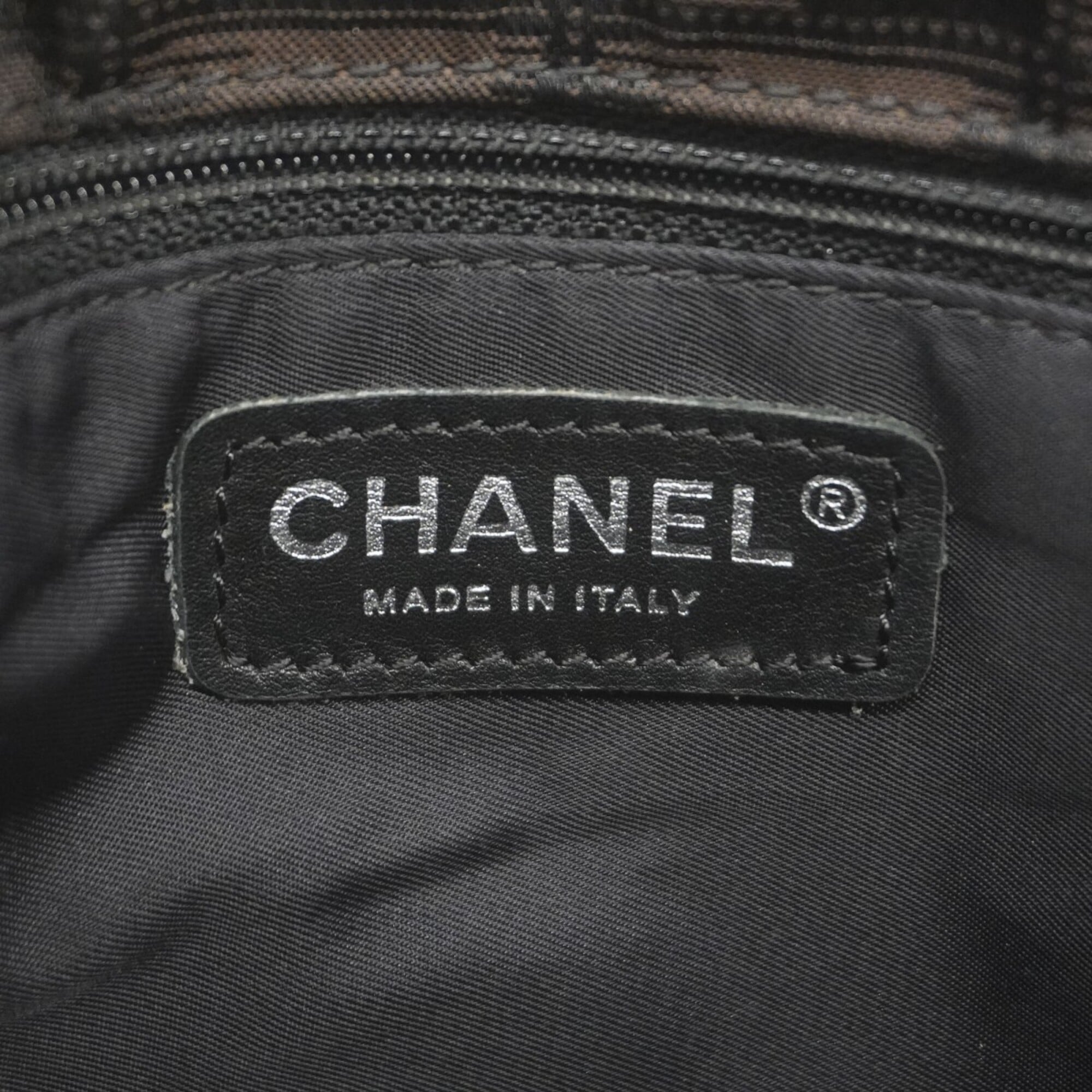 Chanel Black Brown Nylon Fanny Pack (Pre-Owned)