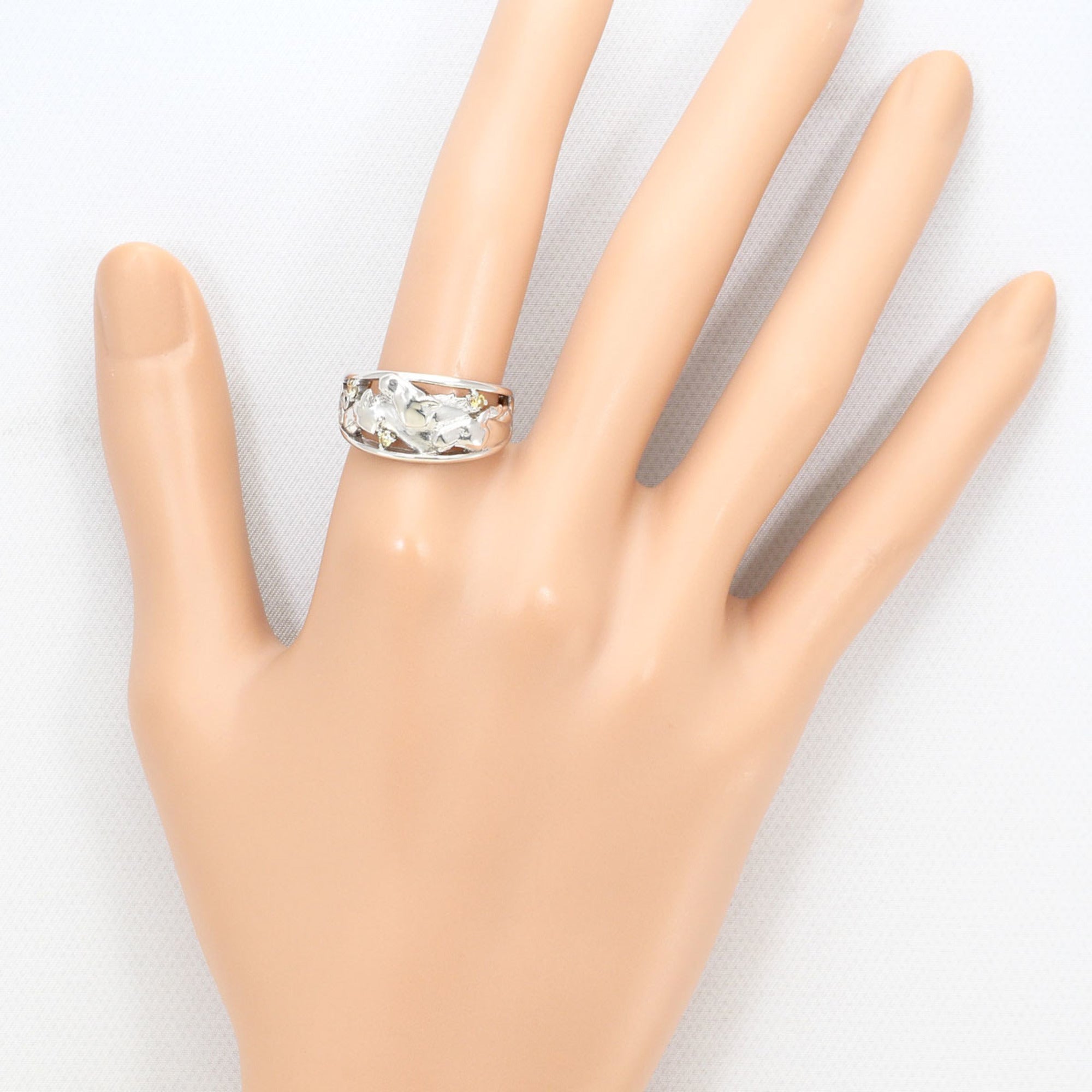 Unbranded White Gold Yellow White Gold (18K) Band Ring (Pre-Owned)