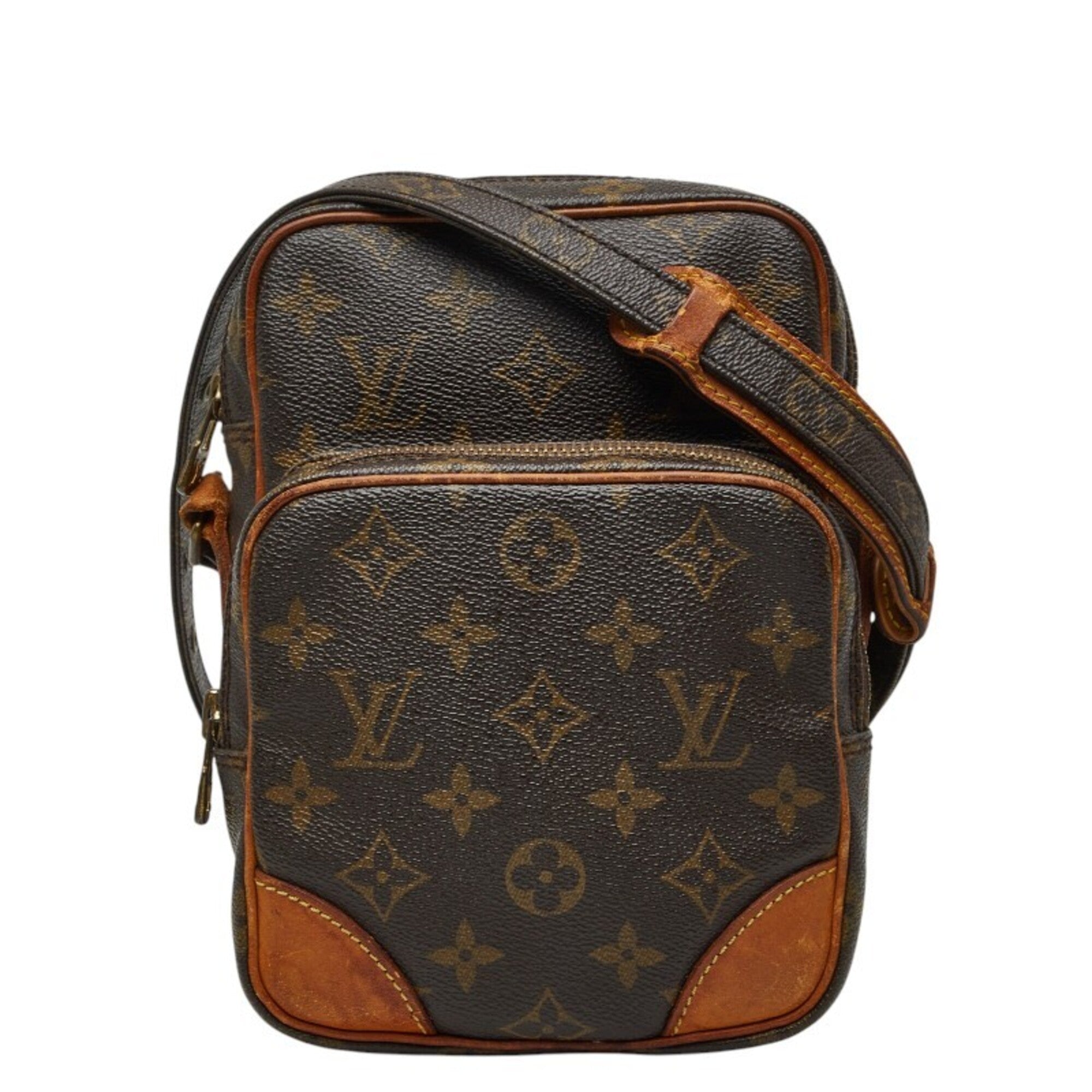 Louis Vuitton Brown Pvc Leather Shoulder Bag (Pre-Owned)