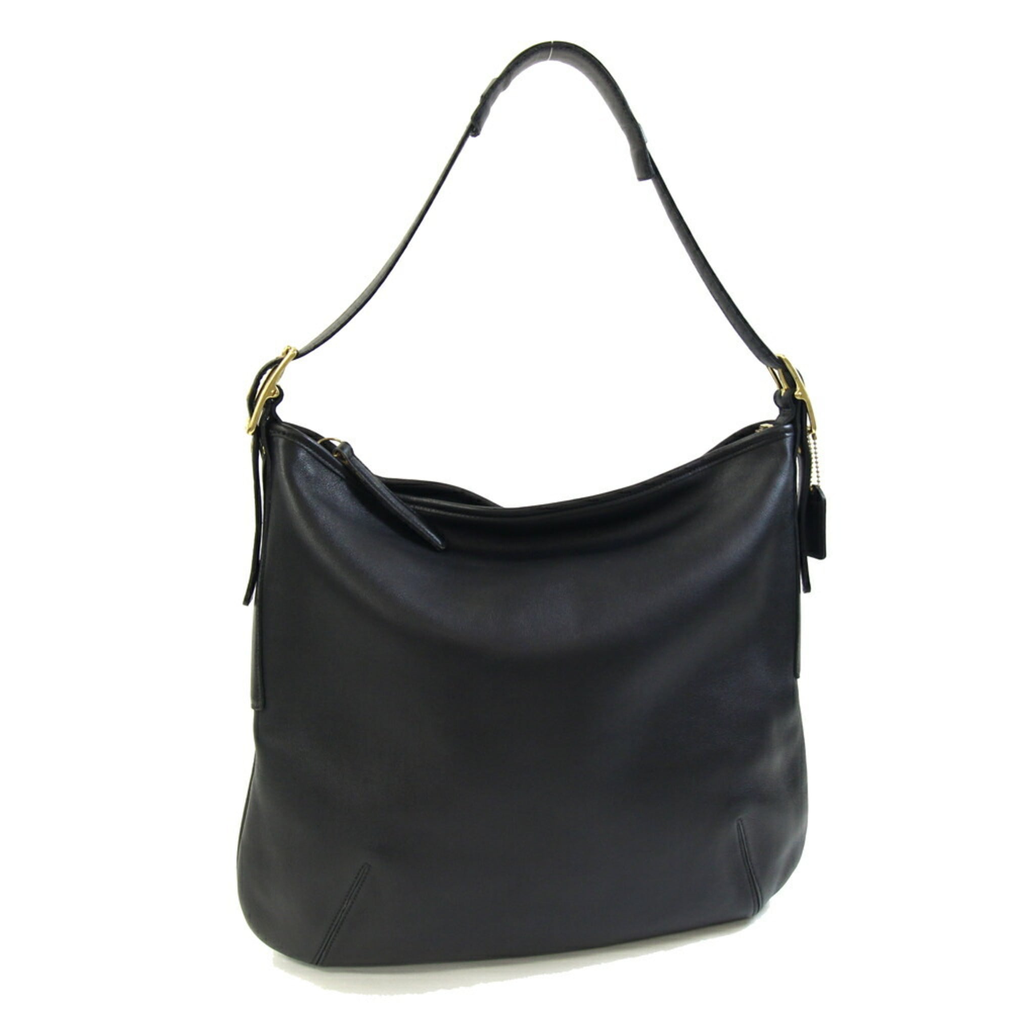 Coach Black Leather Shoulder Bag (Pre-Owned)