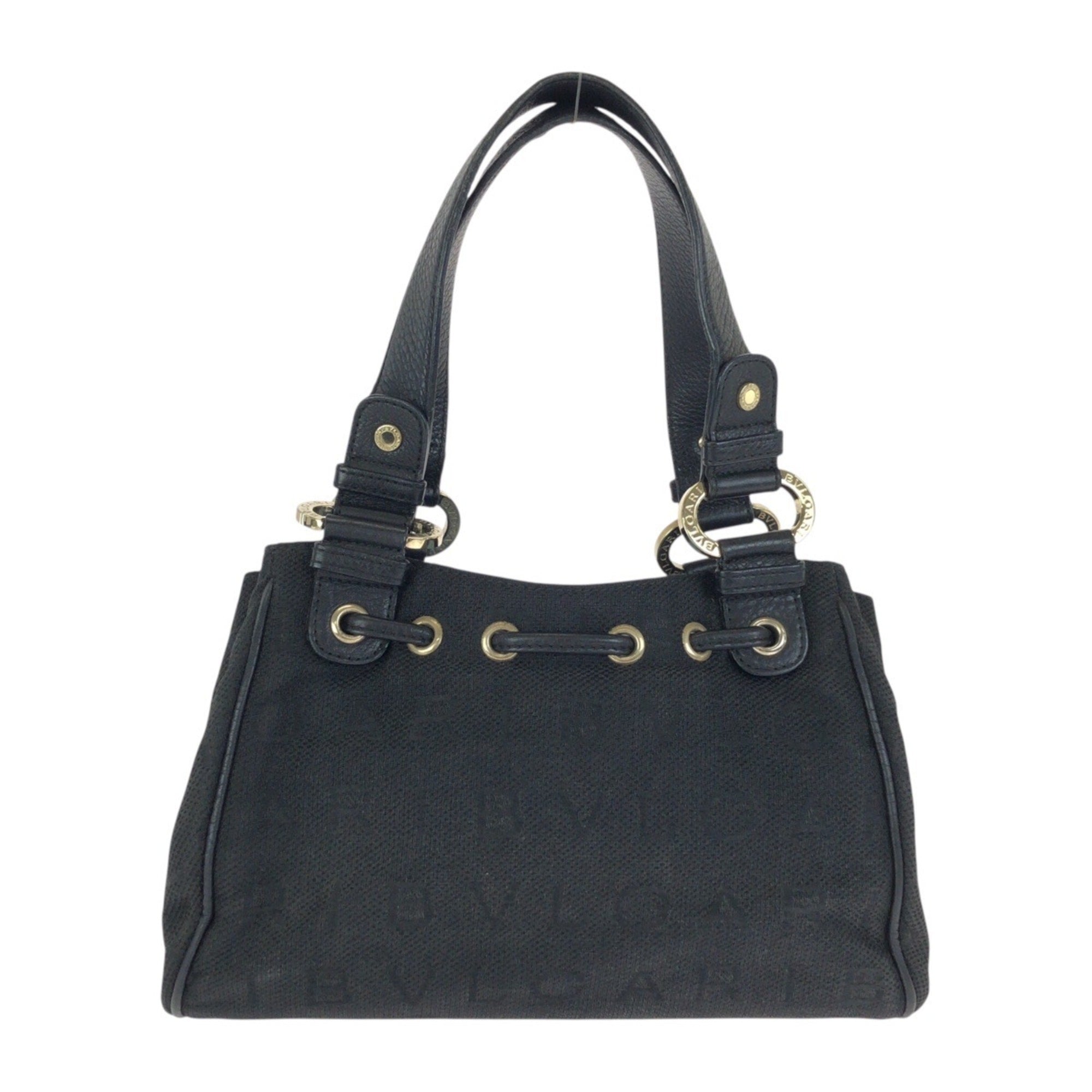 Bvlgari Black Canvas Handbag (Pre-Owned)