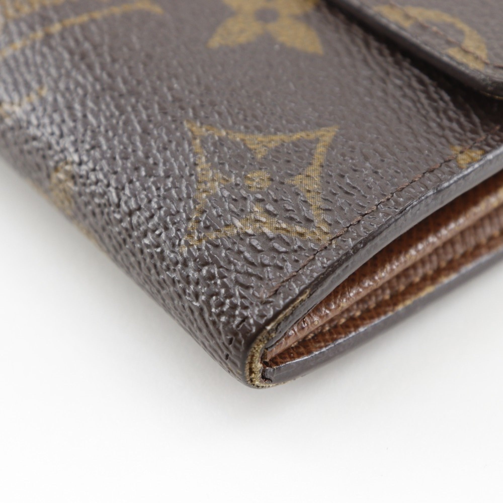 Louis Vuitton Brown Monogram Canvas Long Wallet (Bi-Fold) (Pre-Owned)