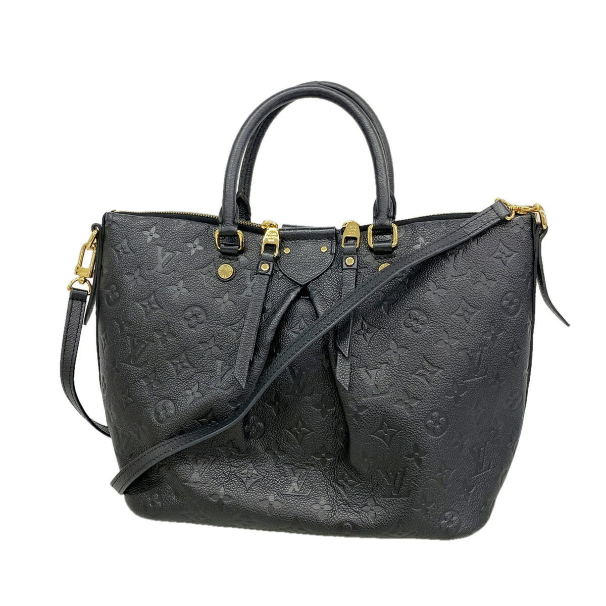 Louis Vuitton Noir Handbag (Pre-Owned)