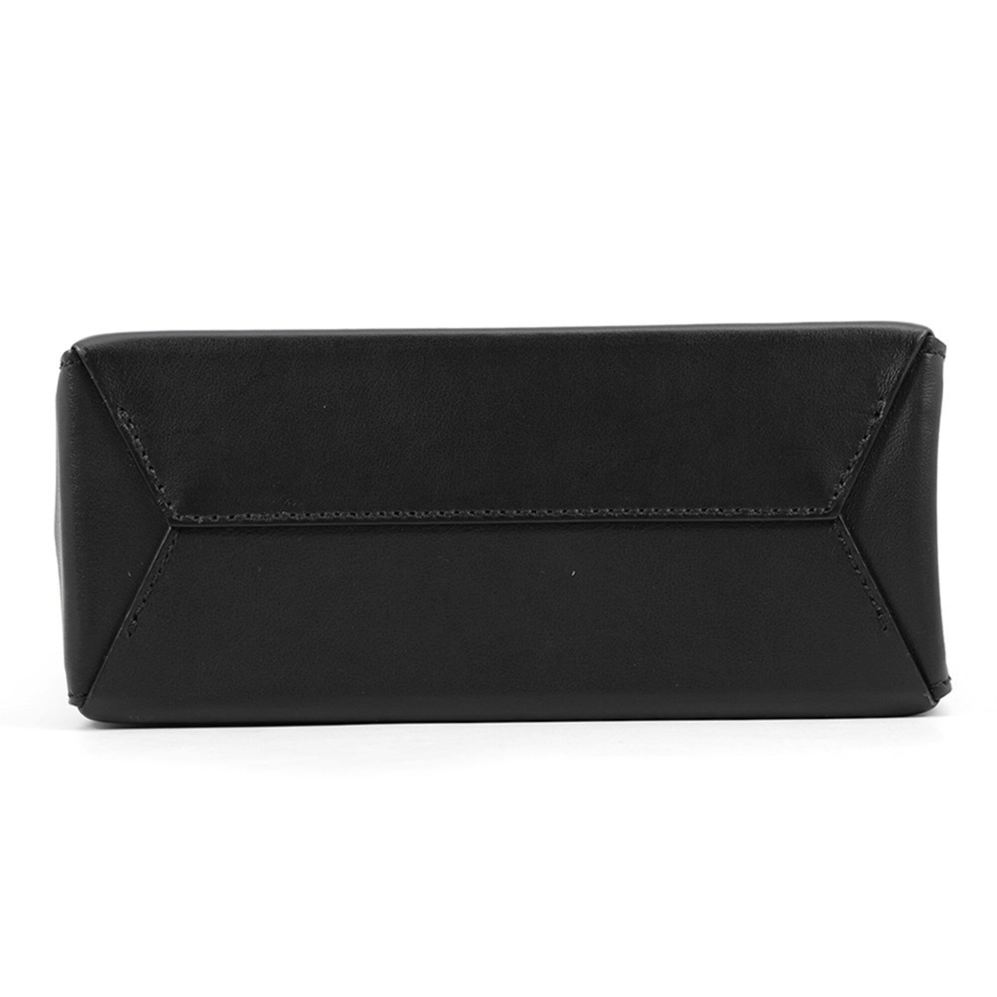 Fendi Black Leather Handbag Shopping Bag (Pre-Owned)