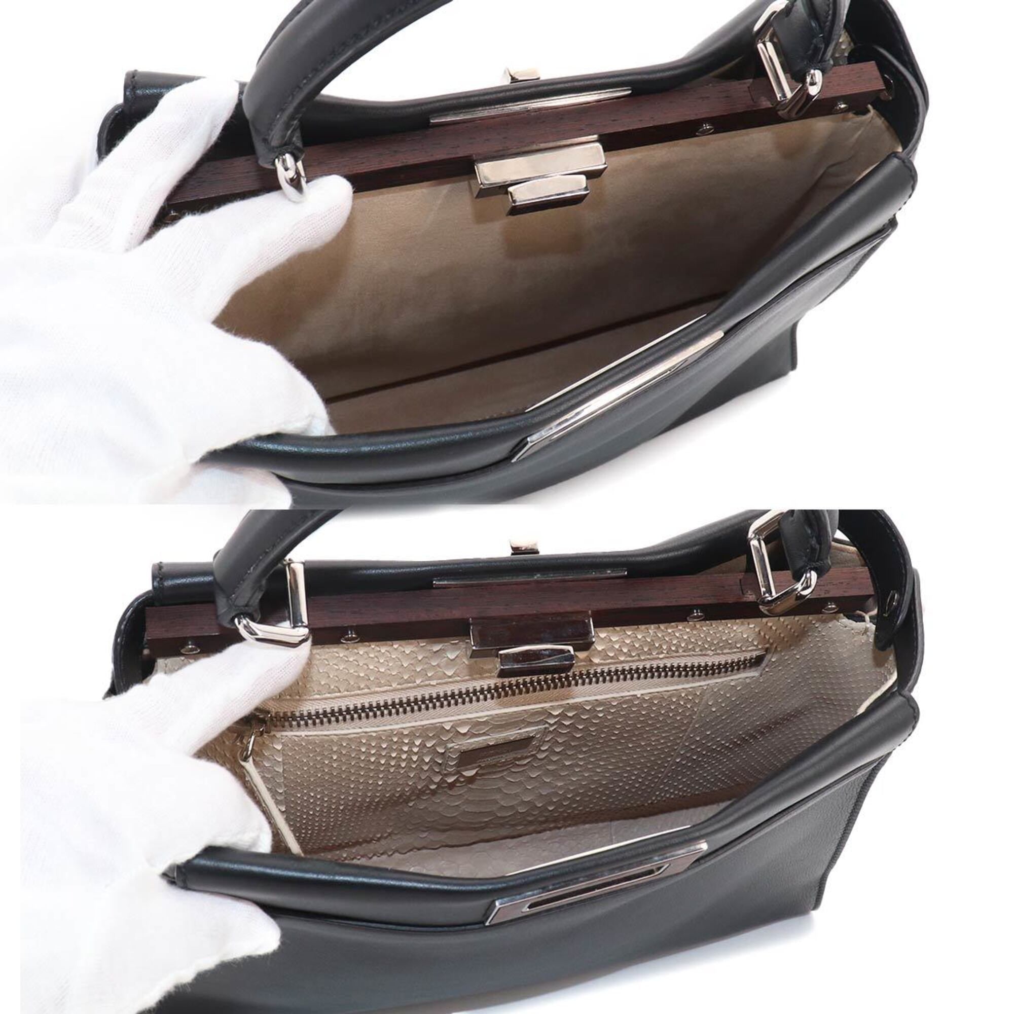 Fendi Black Leather Handbag (Pre-Owned)