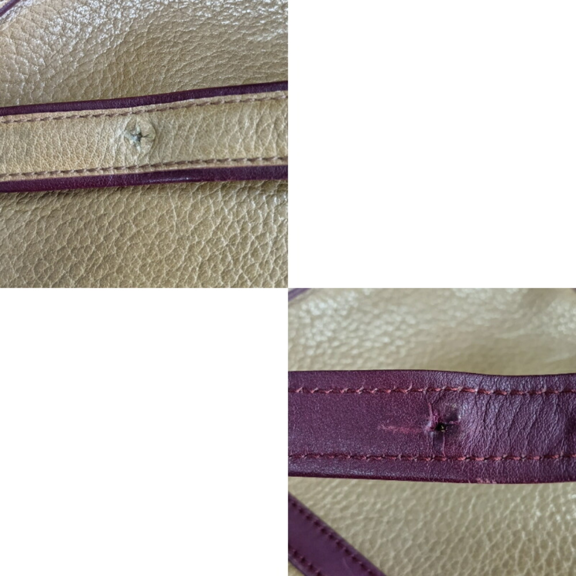 Cartier Must Bordeaux Mustard Leather Shoulder Bag (Pre-Owned)