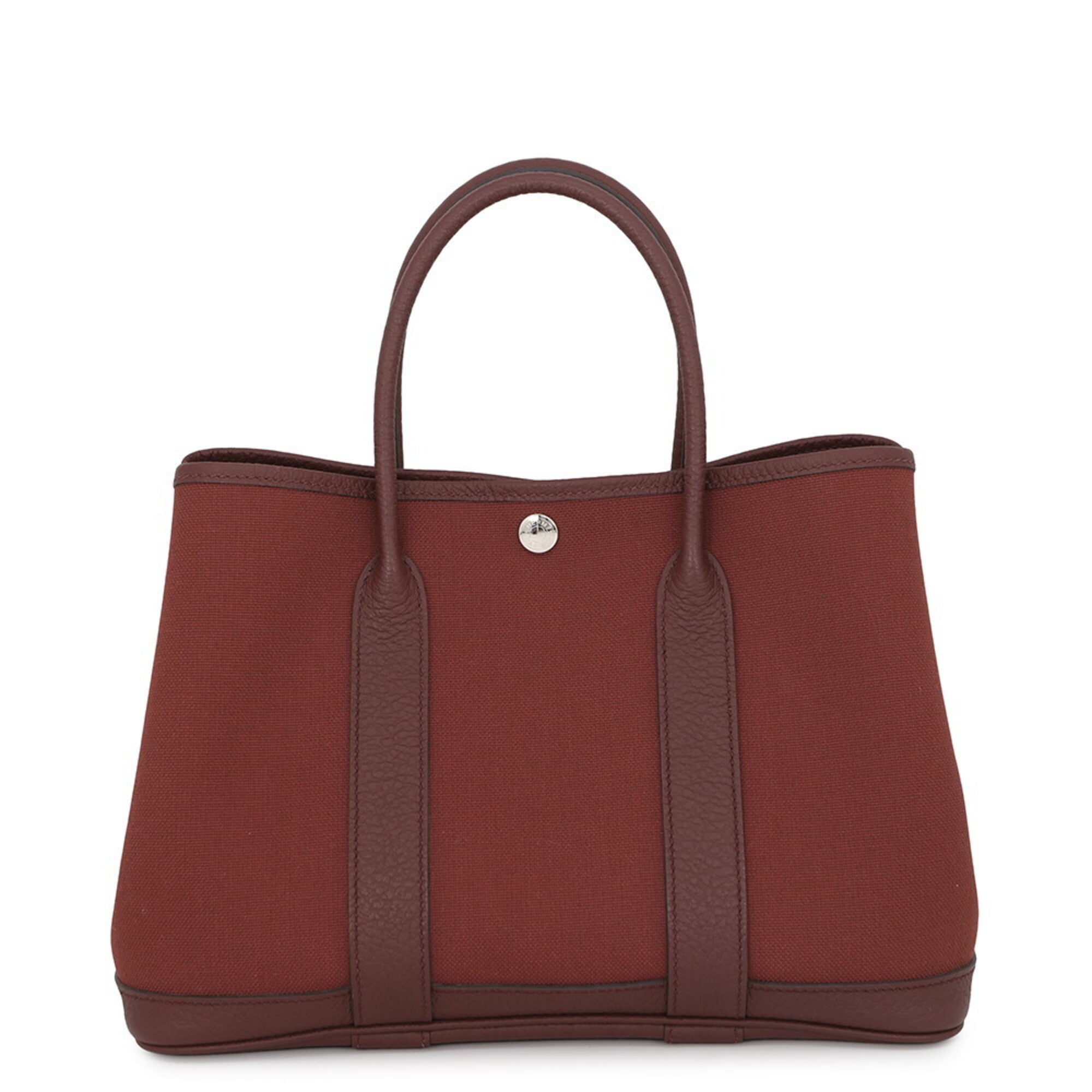 Hermes Rouge H Negonda Leather Handbag Tote Bag (Pre-Owned)