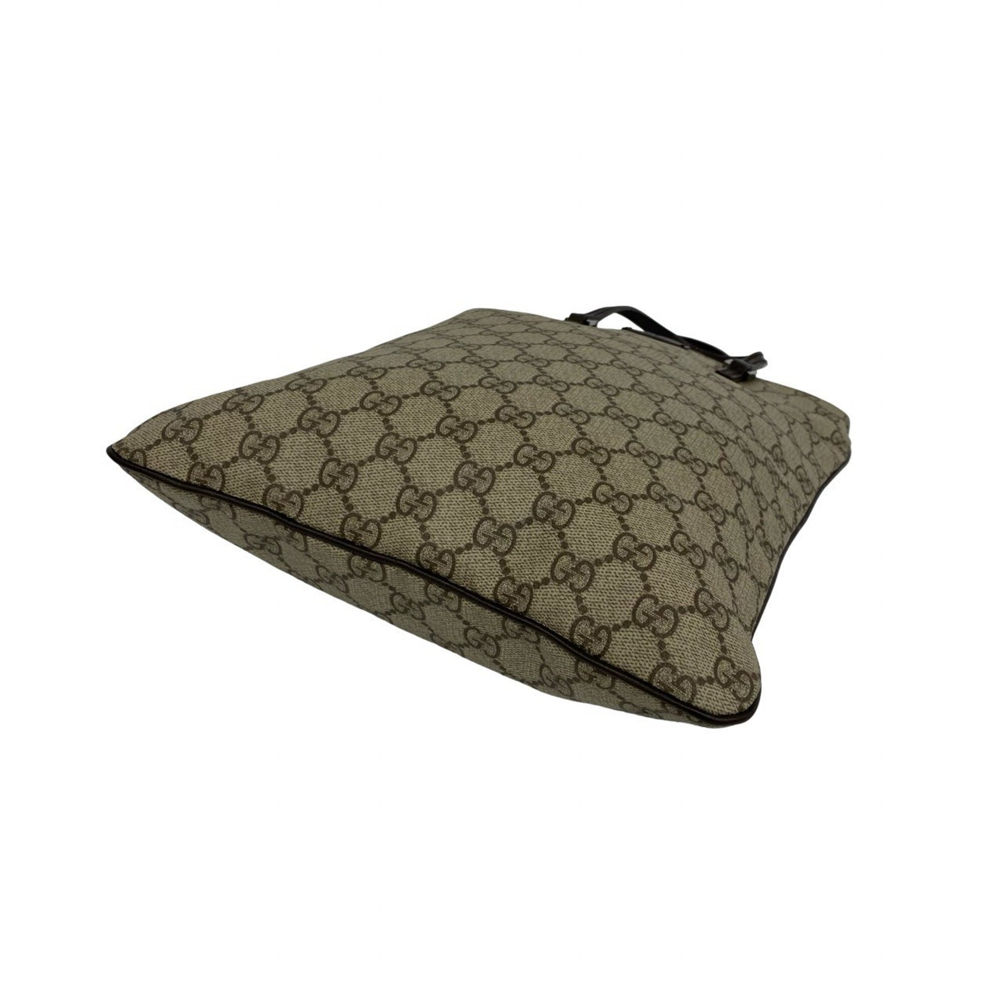 Gucci Brown Leather Elastane Handbag Tote Bag (Pre-Owned)