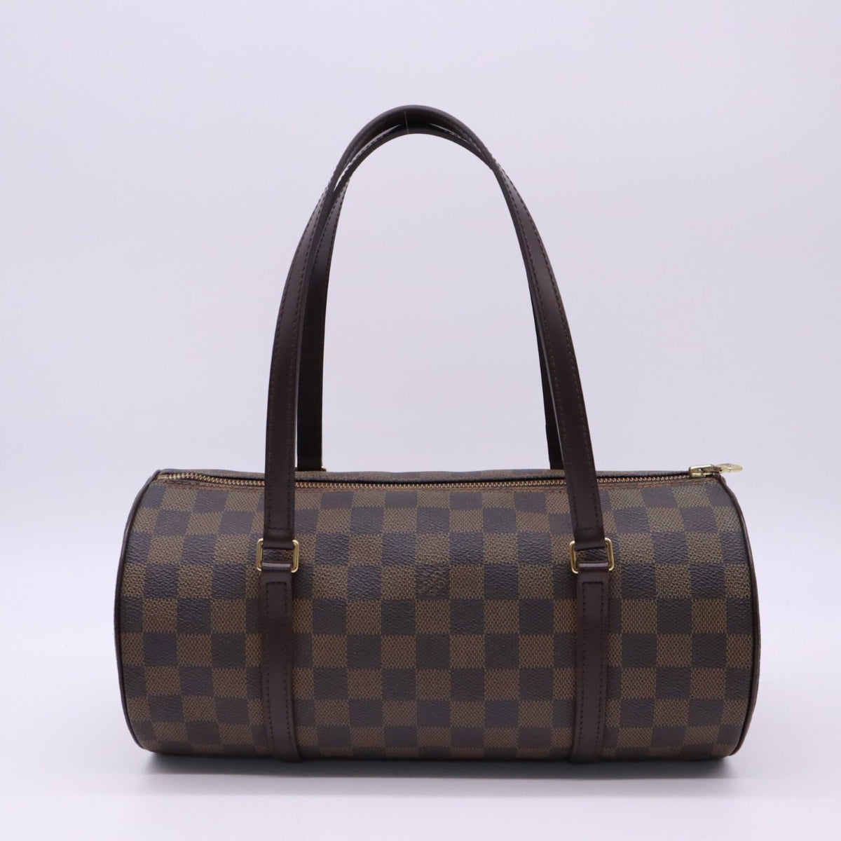 Louis Vuitton Damier Beige Brown Coated Canvas Leather Handbag (Pre-Owned)
