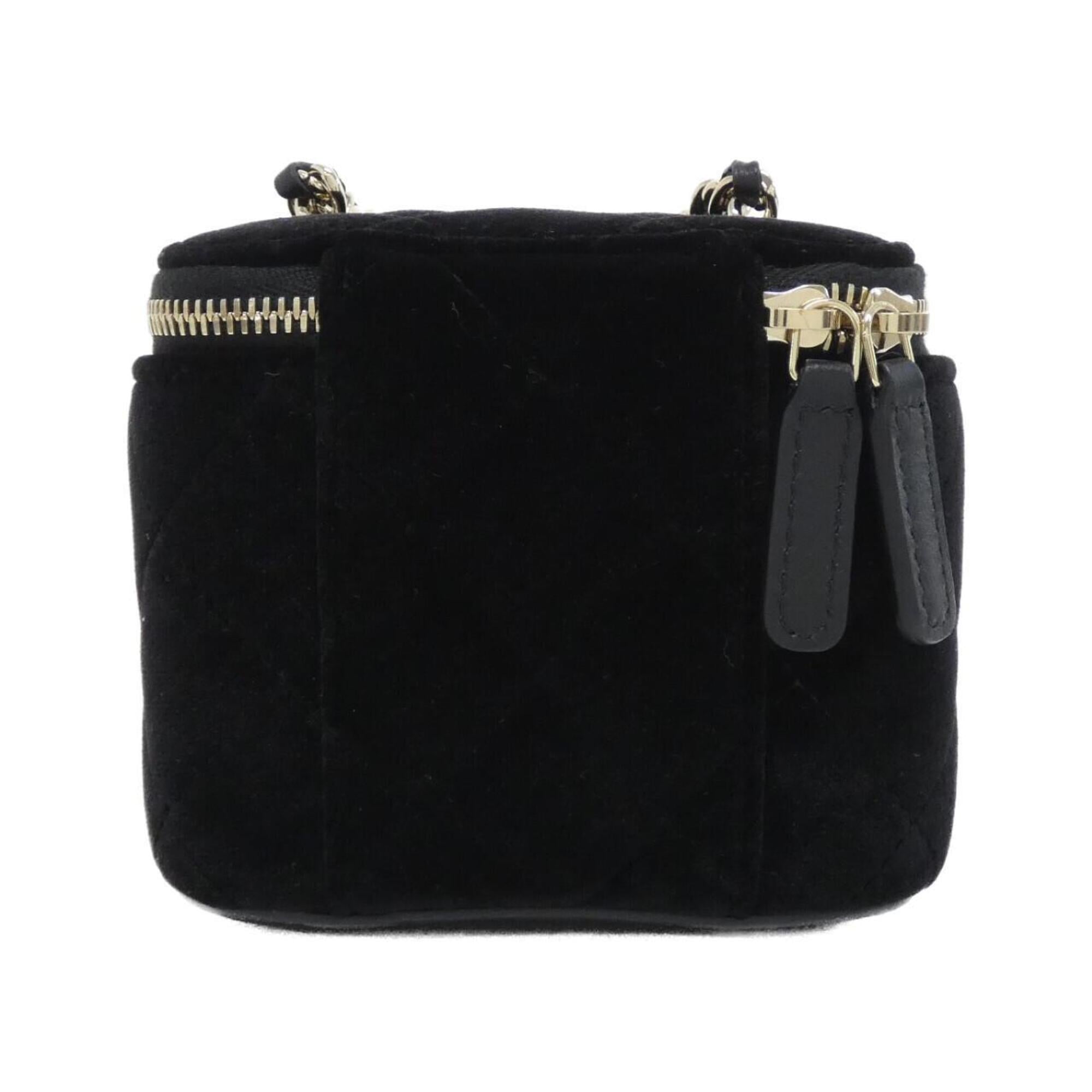 Chanel Black Velvet Shoulder Bag (Pre-Owned)