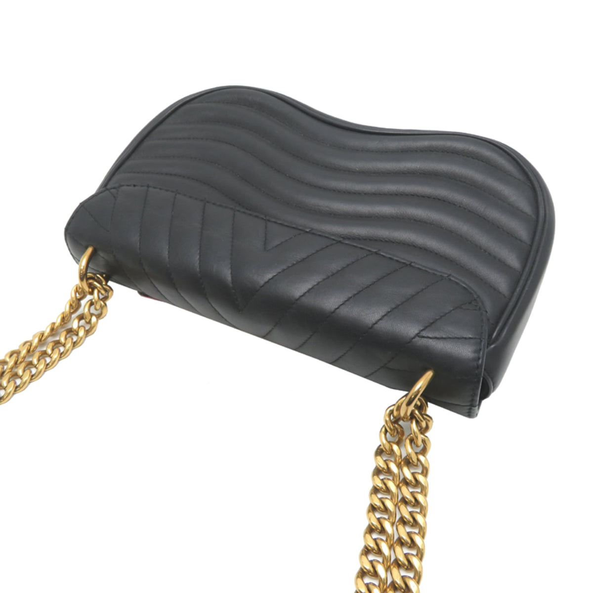 Louis Vuitton Black Leather Handbag (Pre-Owned)