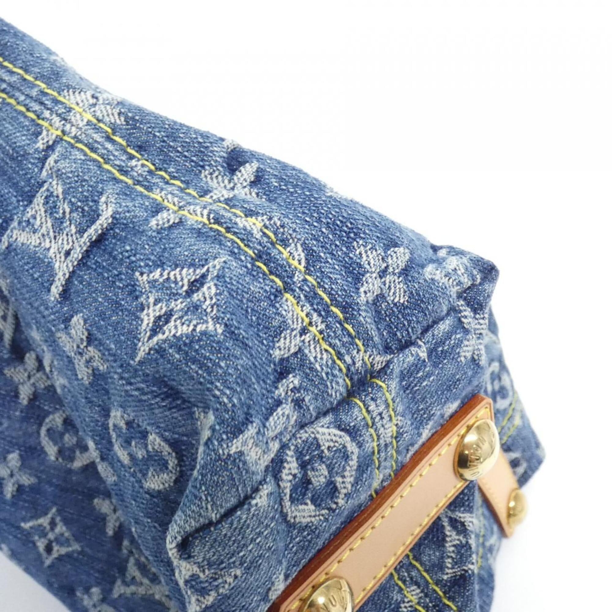 Louis Vuitton Blue Denim Canvas Shoulder Bag (Pre-Owned)