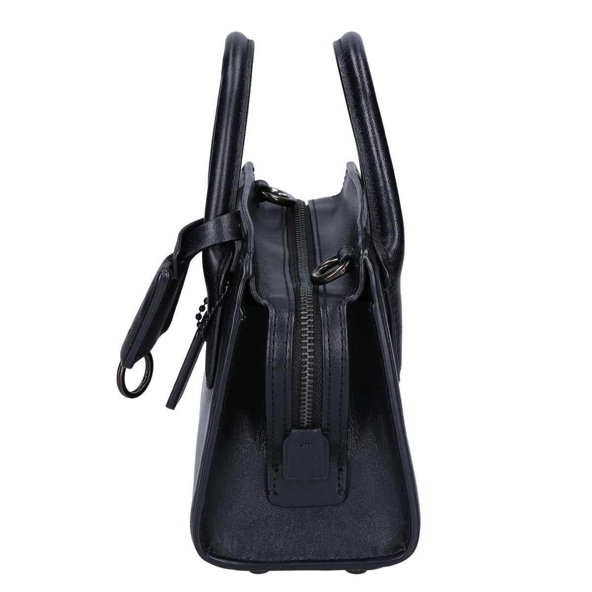 Coach Black Leather Handbag (Pre-Owned)