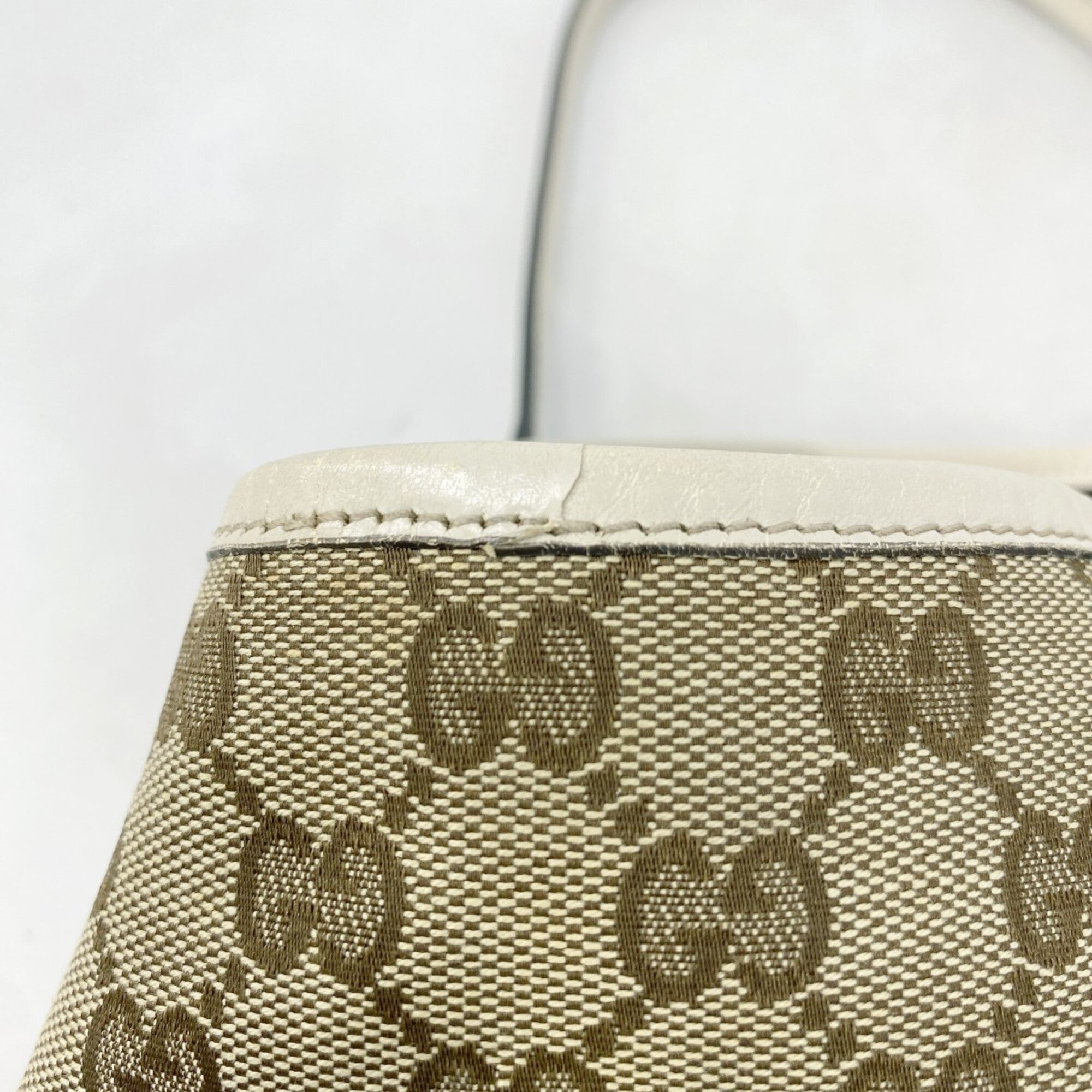 Gucci Brown Canvas Tote Bag (Pre-Owned)