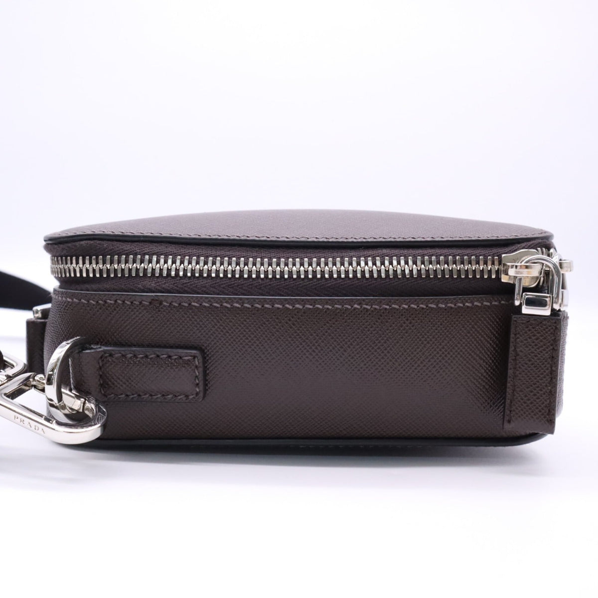 Prada Saffiano Brown Saffiano Shoulder Bag (Pre-Owned)