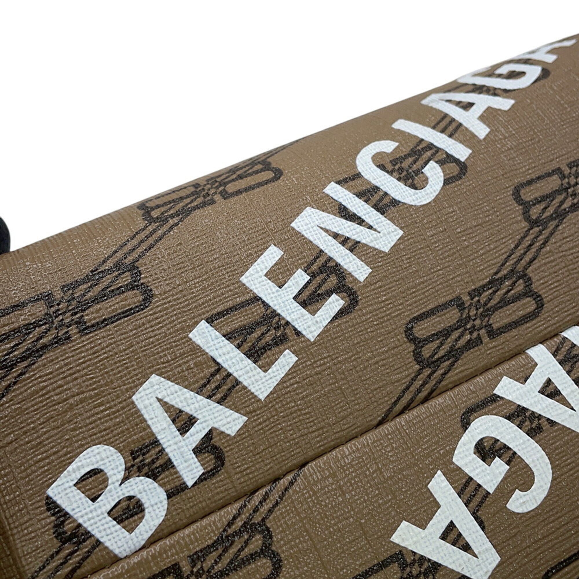 Balenciaga Brown Pvc Handbag (Pre-Owned)
