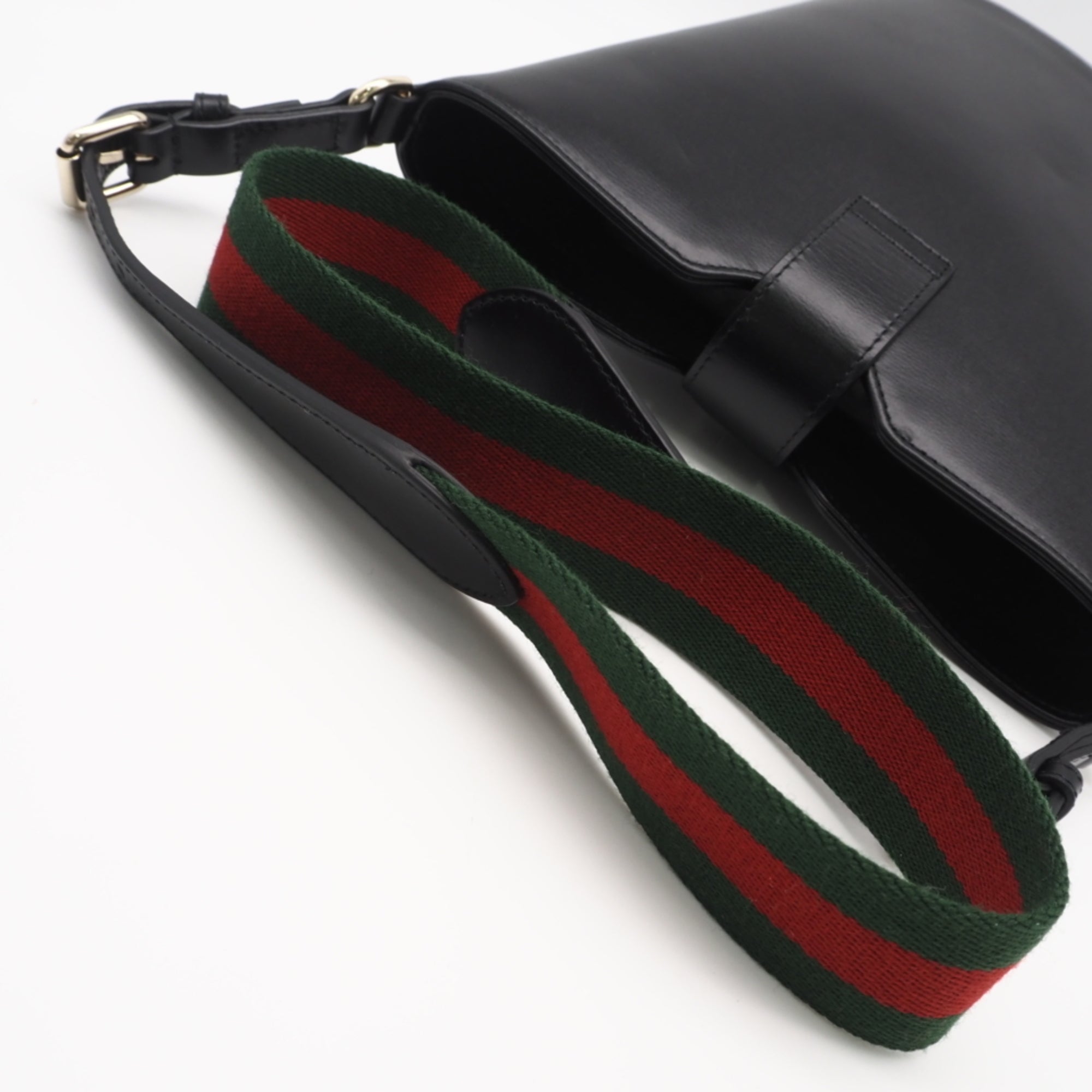 Gucci Black Leather Shoulder Bag (Pre-Owned)