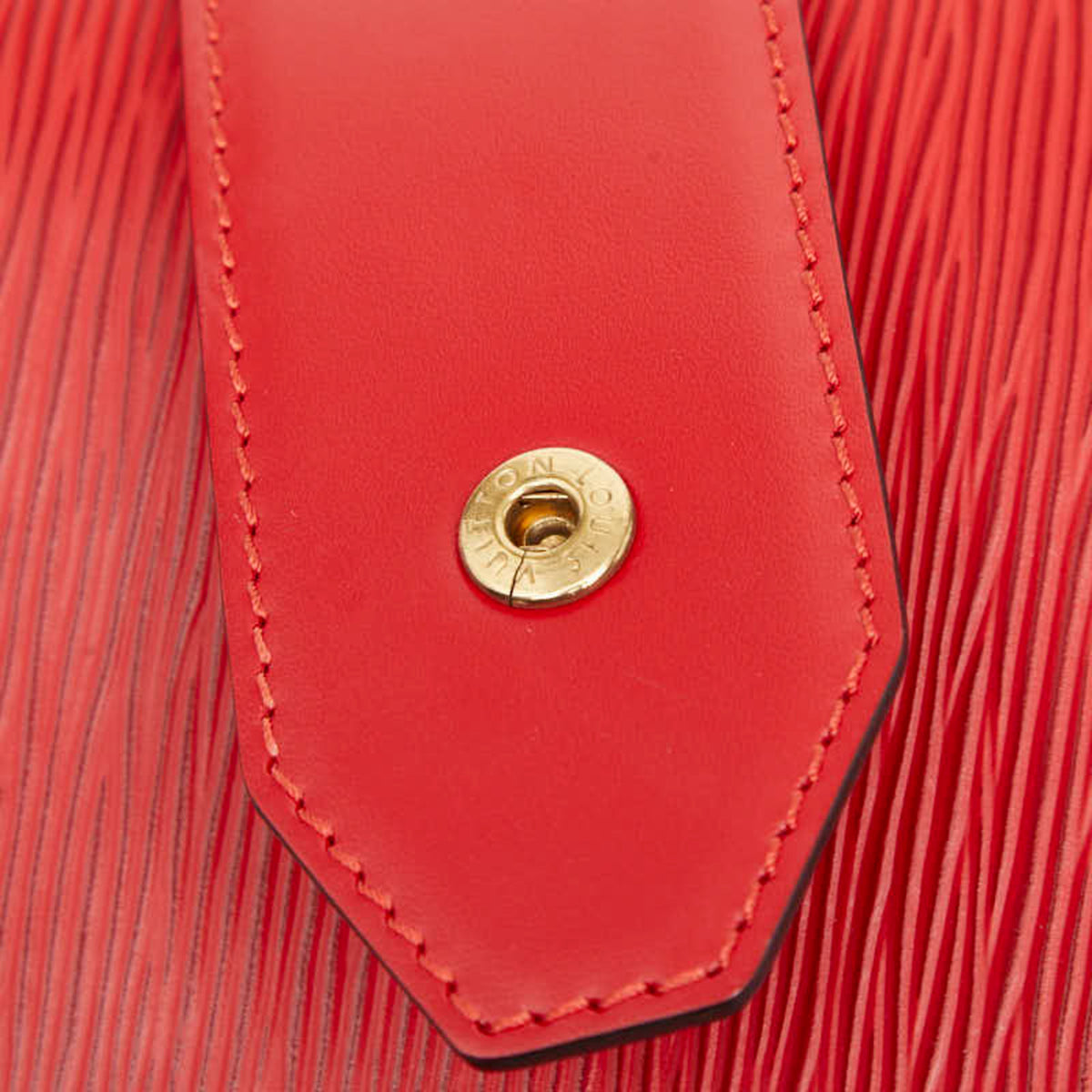 Louis Vuitton Castilian Red Leather Shoulder Bag (Pre-Owned)