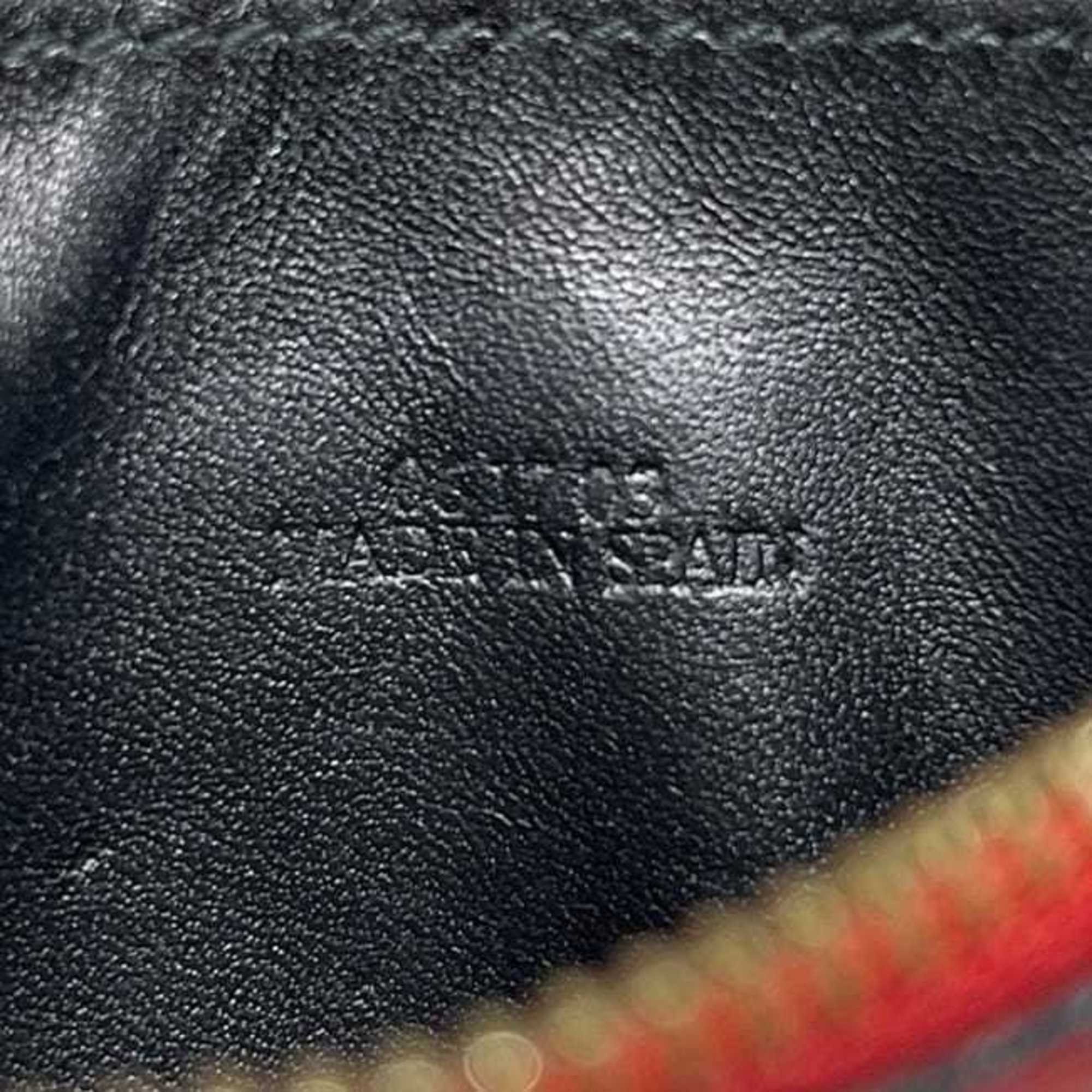 Loewe Red Color Leather Long Wallet (Bi-Fold) (Pre-Owned)