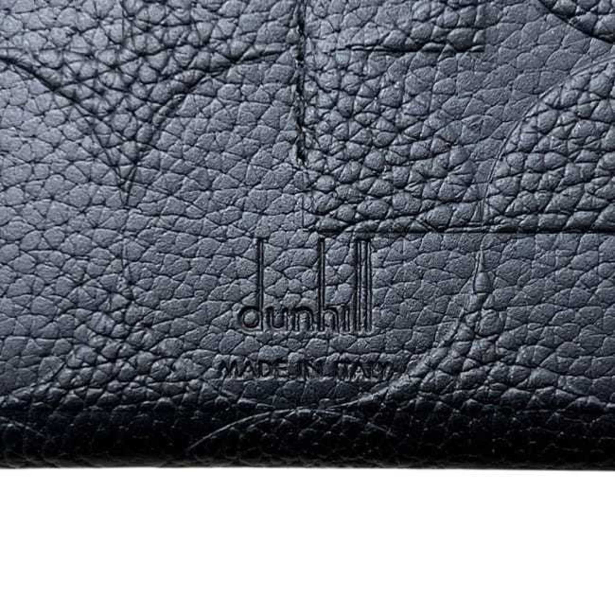 Dunhill Black Leather Long Wallet (Bi-Fold) (Pre-Owned)