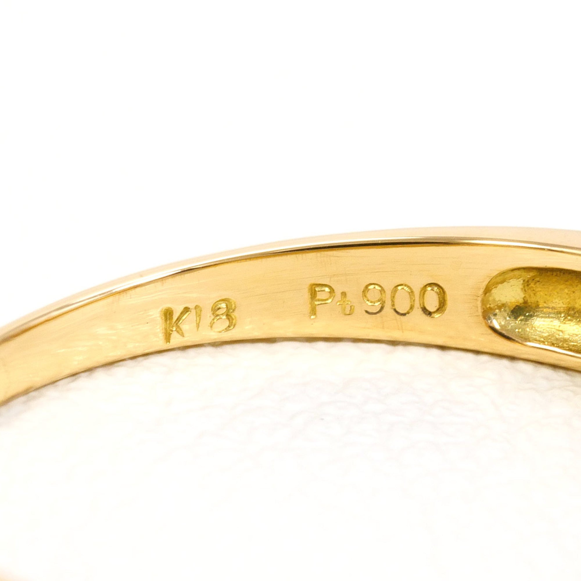 Unbranded Platinum Yellow Gold Yellow Gold (18K) Platinum 900 Band Ring (Pre-Owned)