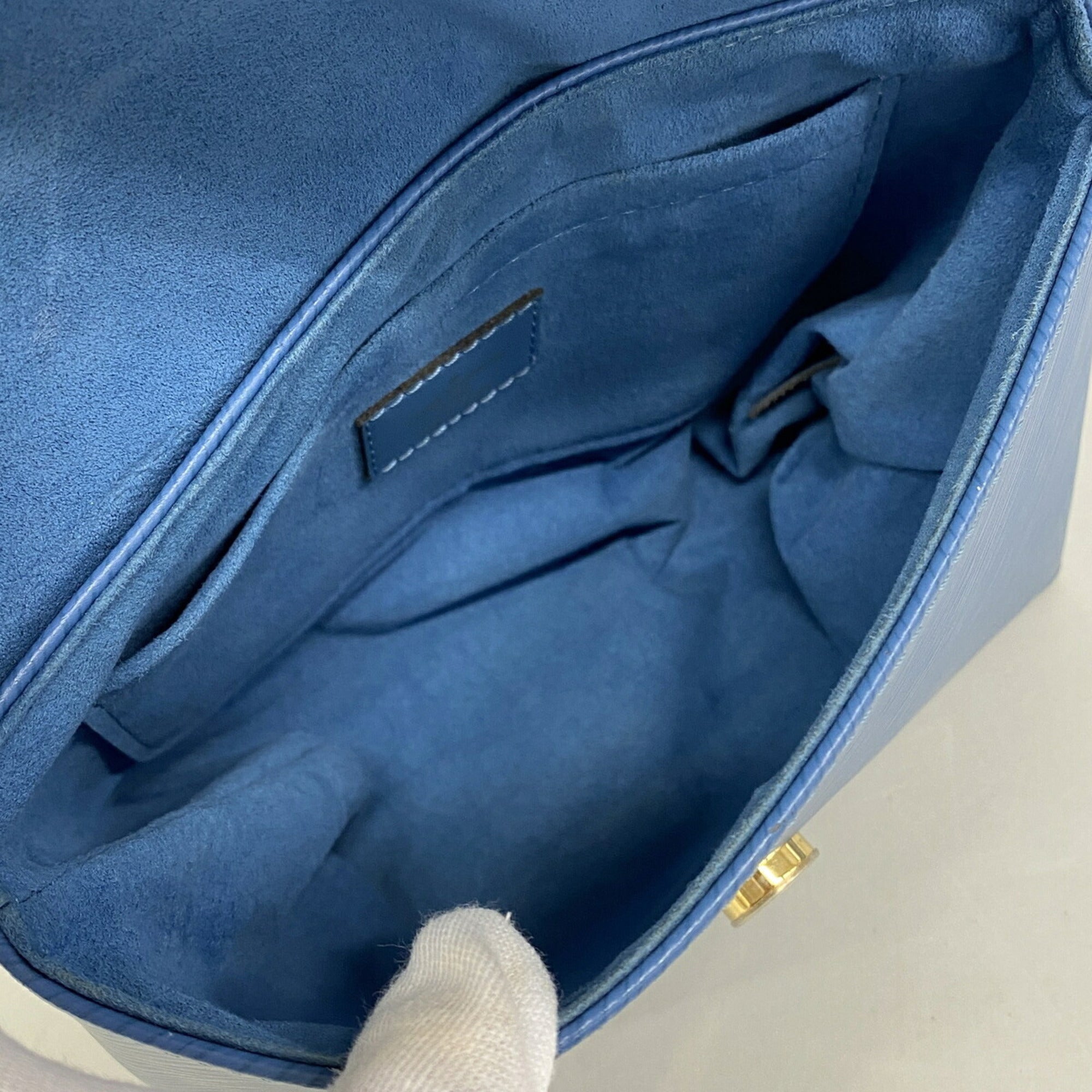 Louis Vuitton Blue Jean Handbag (Pre-Owned)