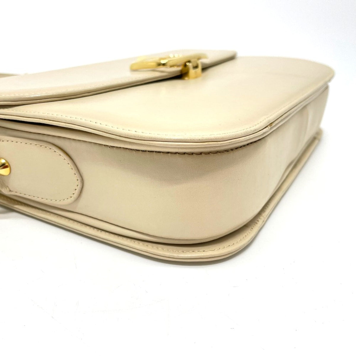 Celine Beige Leather Shoulder Bag (Pre-Owned)