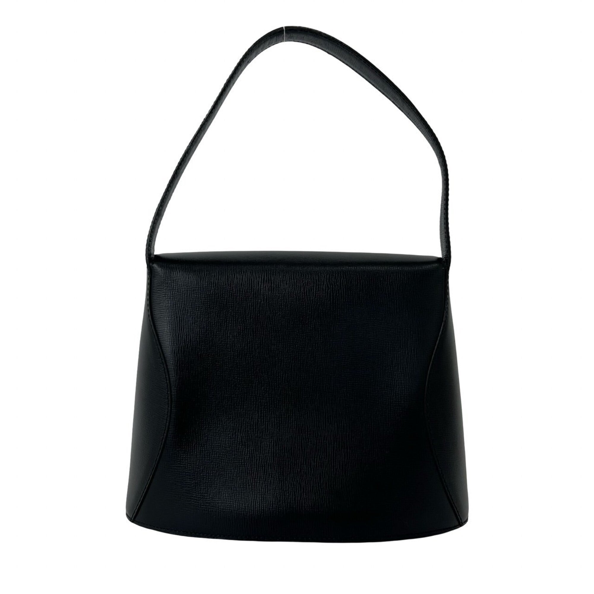 Christian Dior Black Leather Handbag Tote Bag (Pre-Owned)