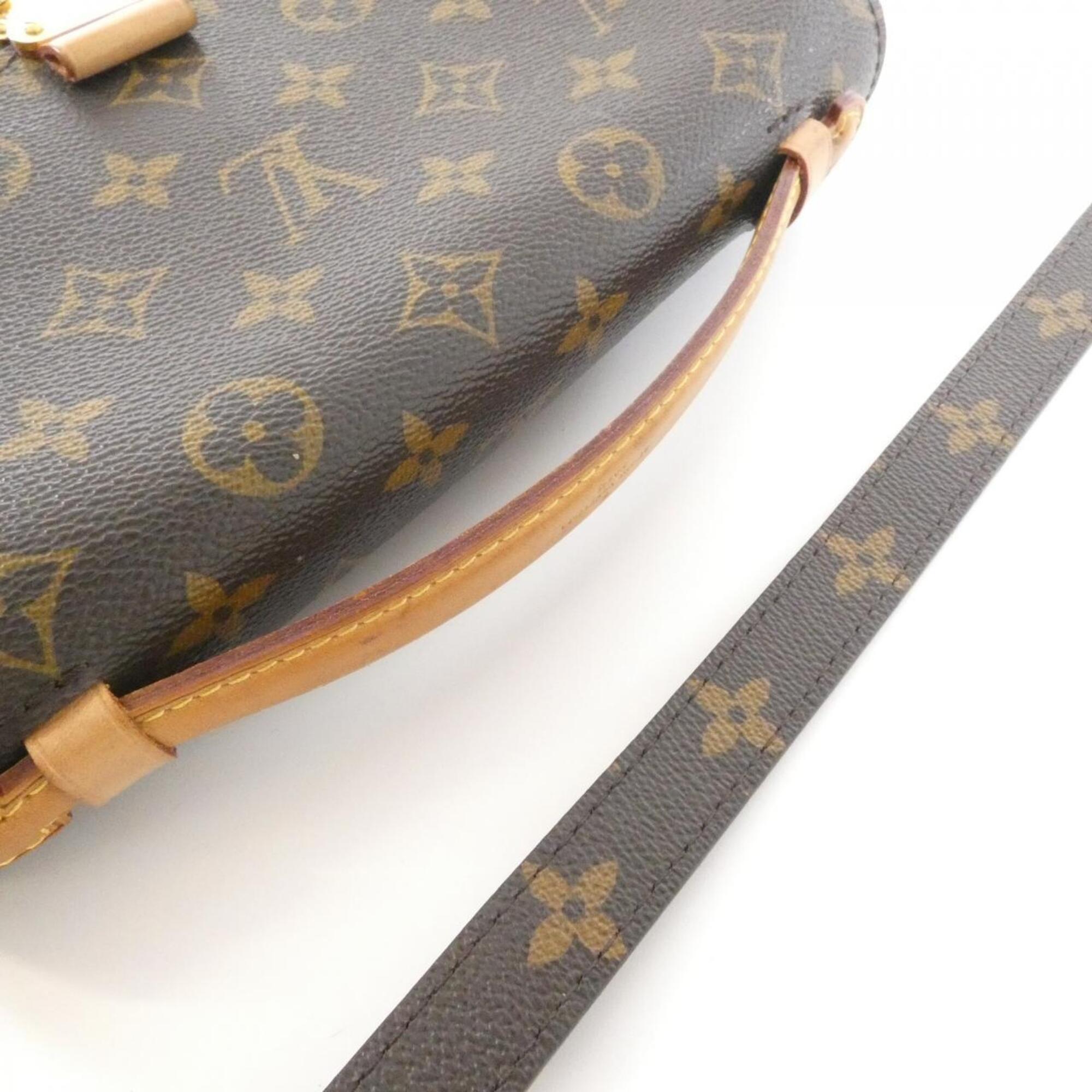 Louis Vuitton Marron Monogram Coated Canvas Handbag Pochette (Pre-Owned)