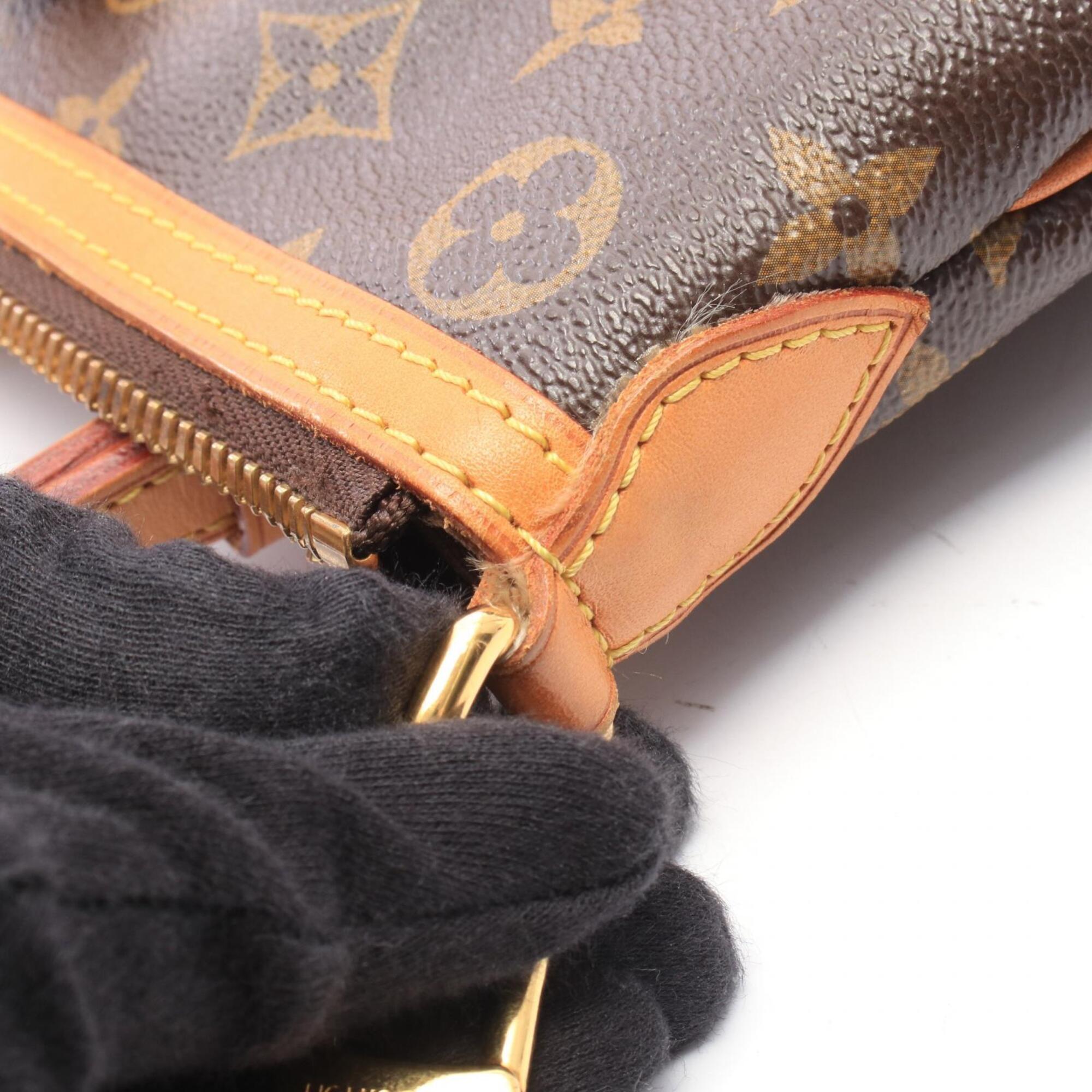 Louis Vuitton Brown Coated Canvas Pvc Leather Handbag (Pre-Owned)