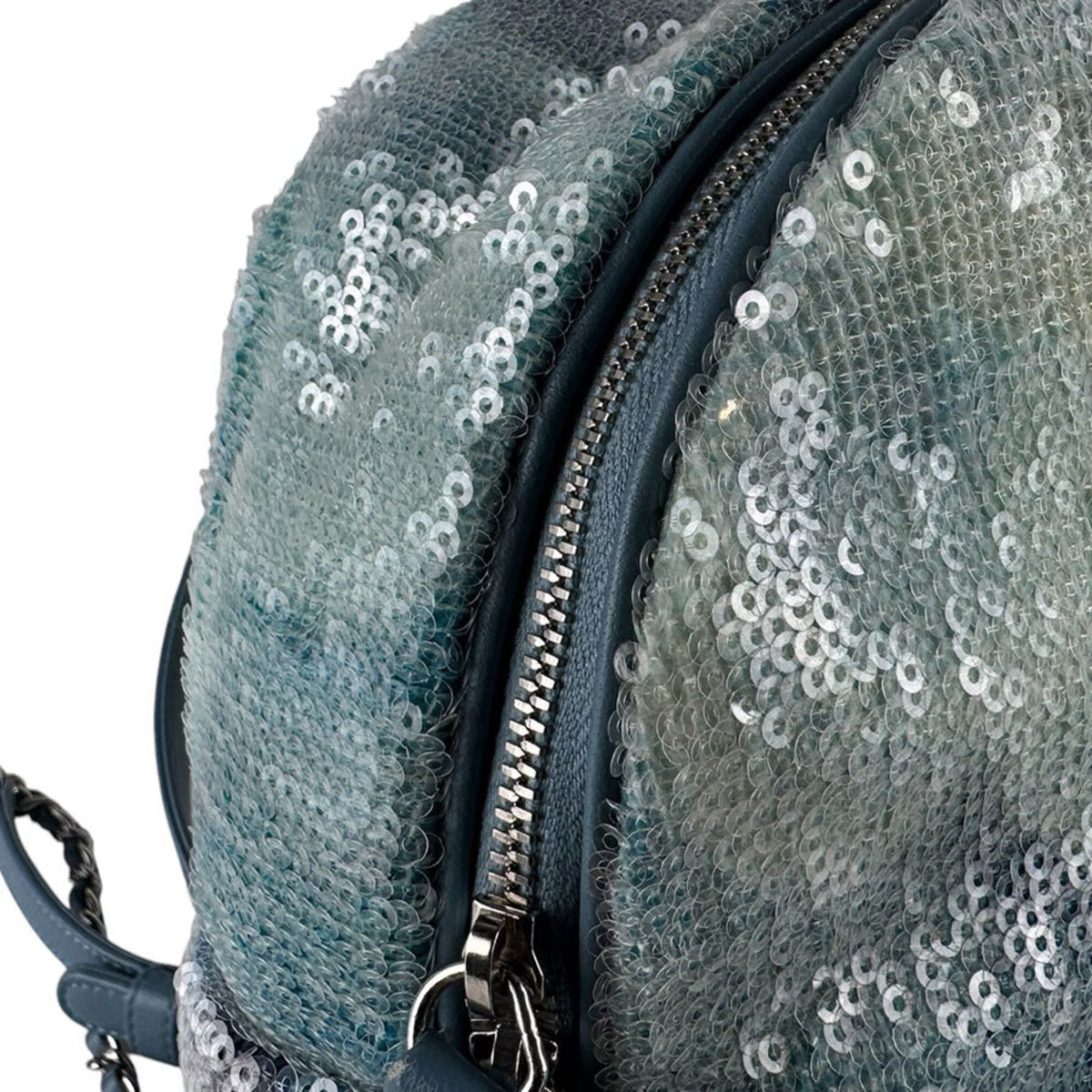 Chanel Blue Spangles Backpack (Pre-Owned)
