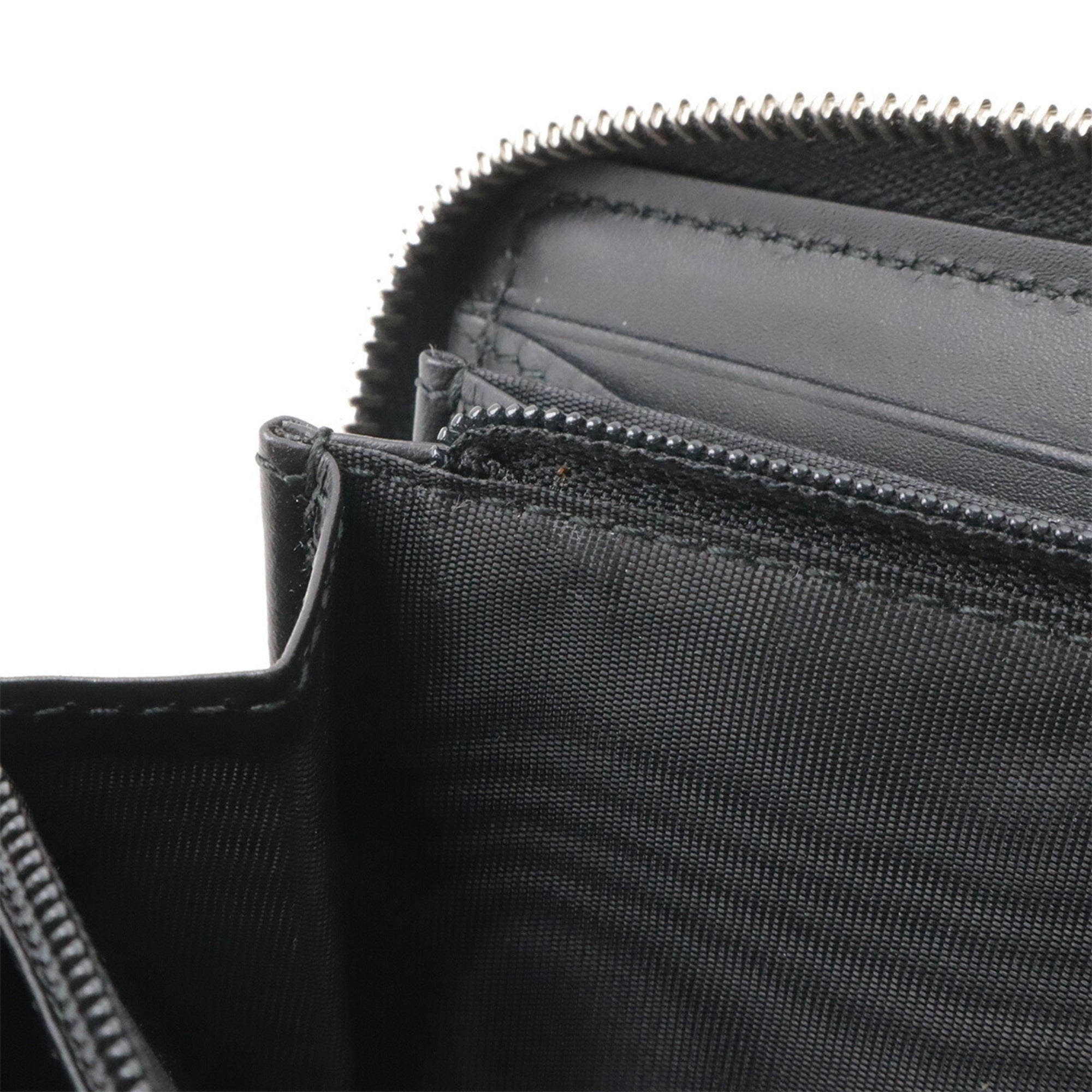 Gucci Black Dark Gray Red Color Gg Supreme Canvas Leather Long Wallet (Bi-Fold) (Pre-Owned)