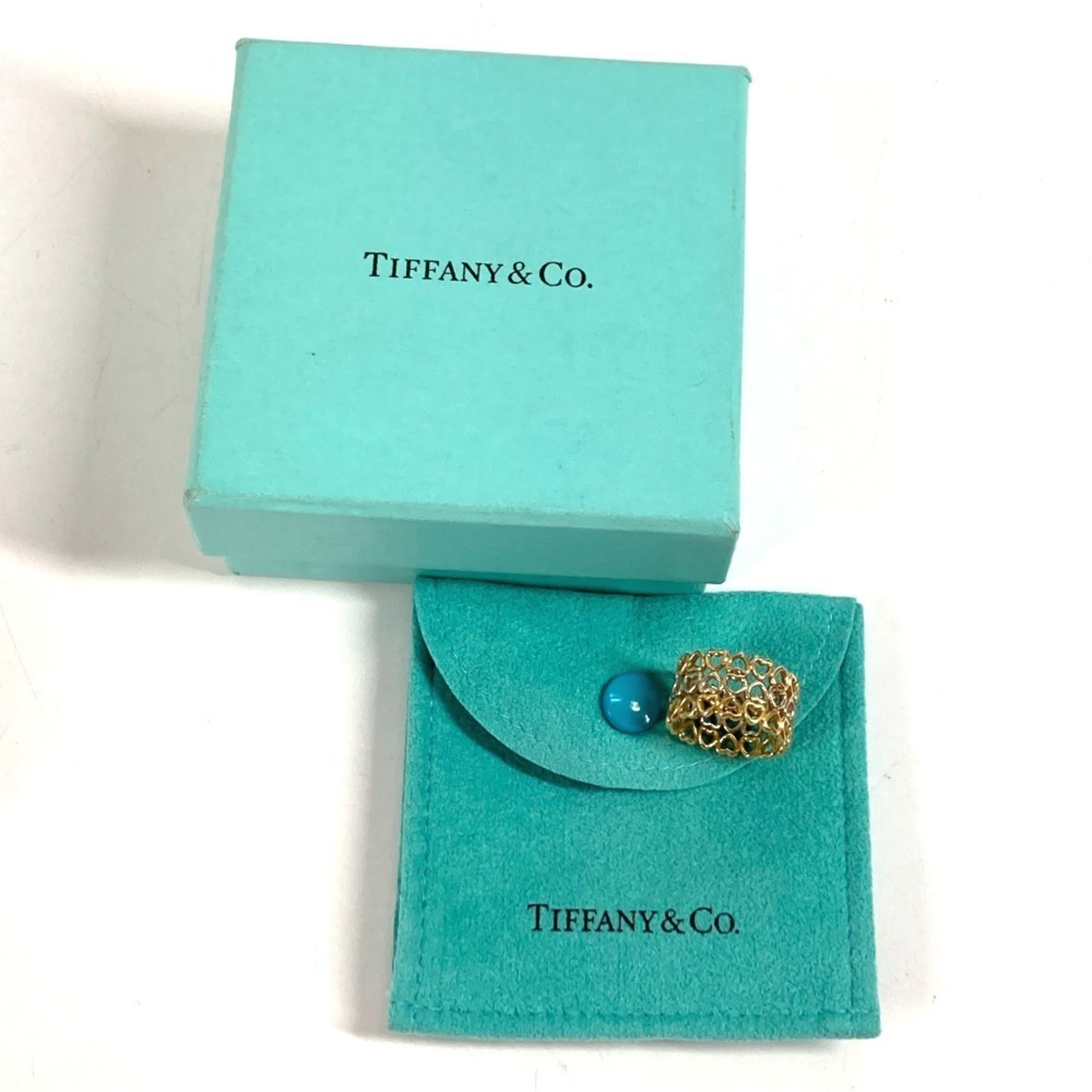Tiffany Gold Silver Pink Gold Gold (18K) Band Ring (Pre-Owned)
