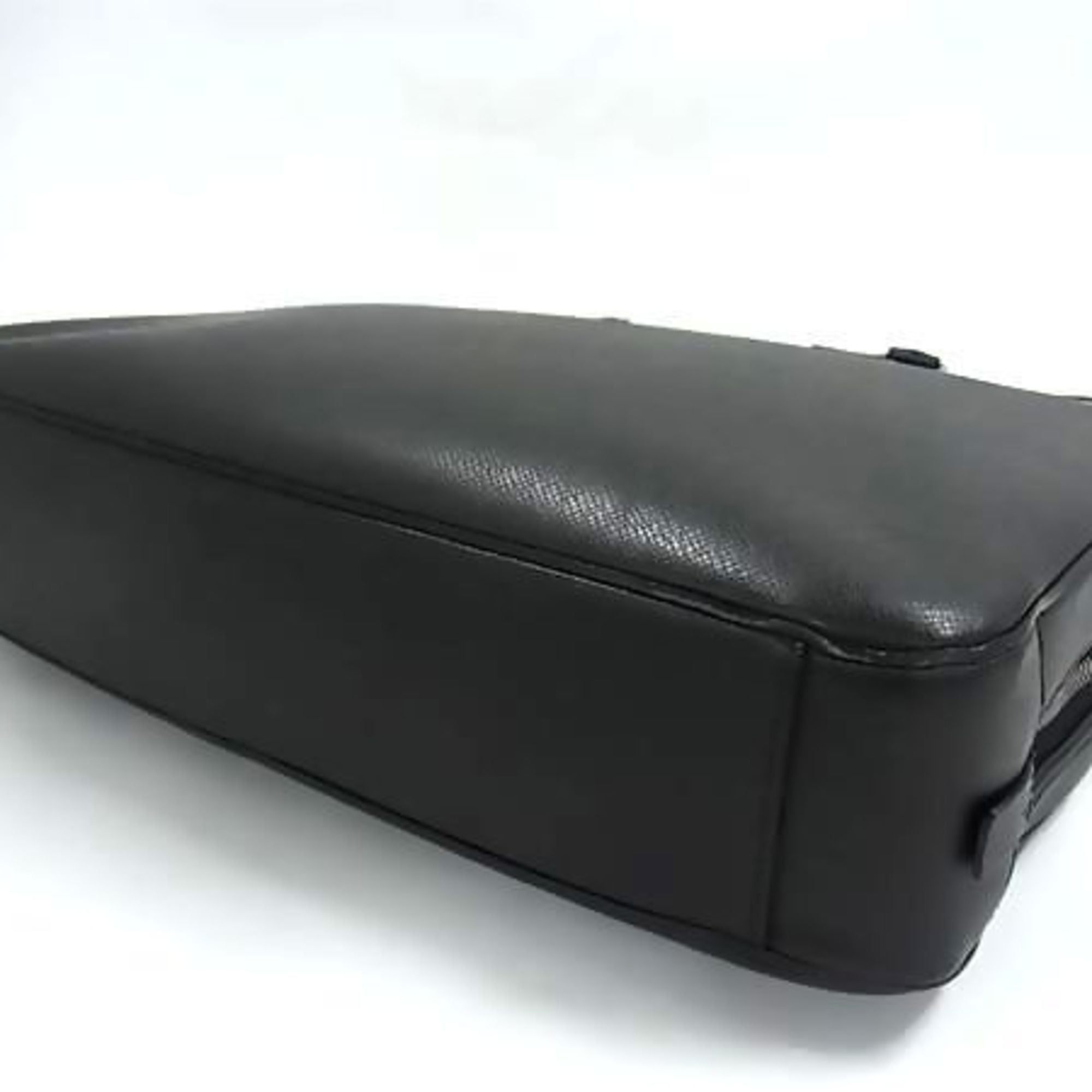 Louis Vuitton Ardoise Black Taiga Leather Briefcase Handbag Tote Bag (Pre-Owned)