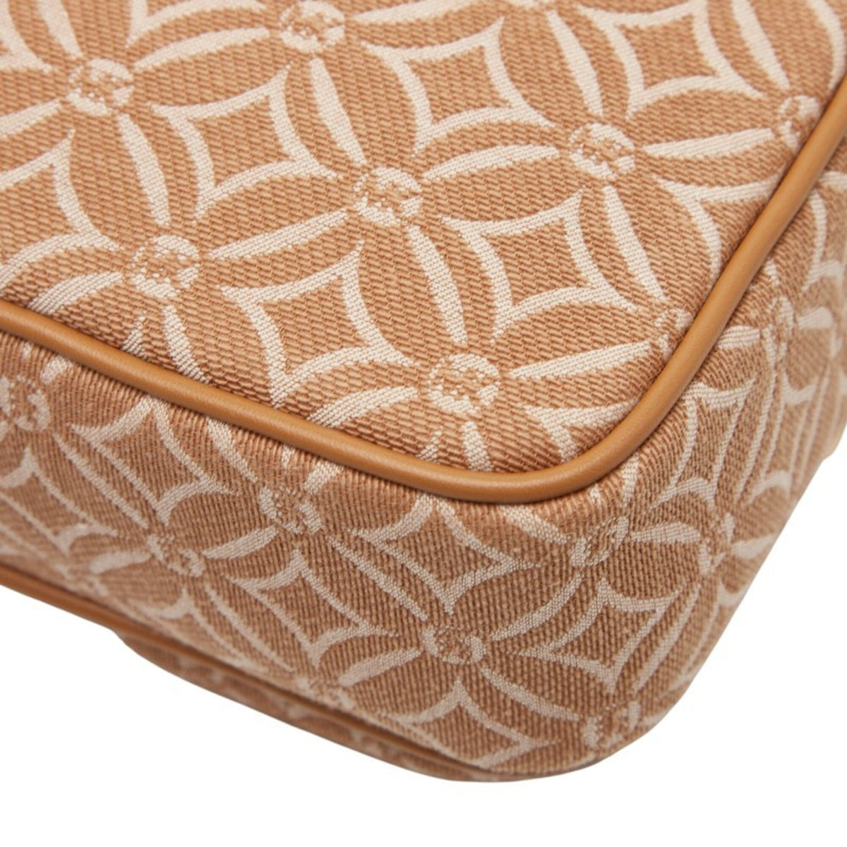 Michael Kors Brown Canvas Leather Pouch Shoulder Bag (Pre-Owned)